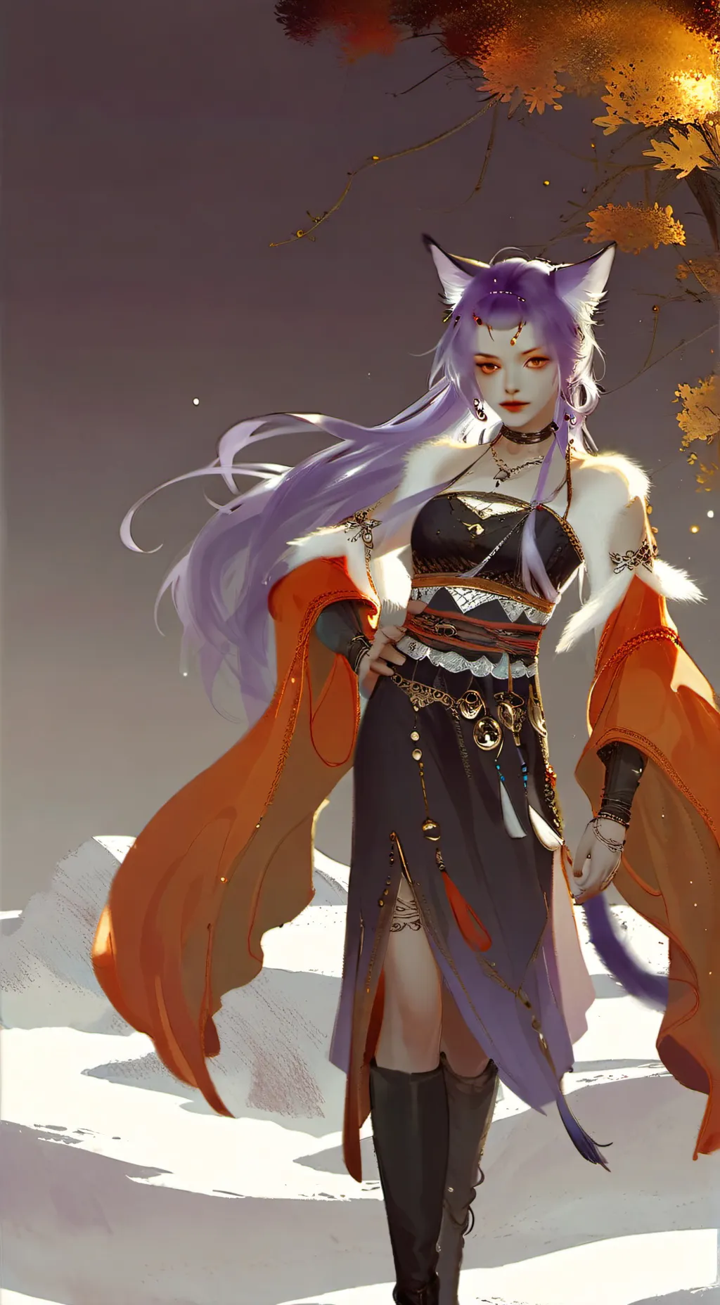 ai character: Blaze the cat background