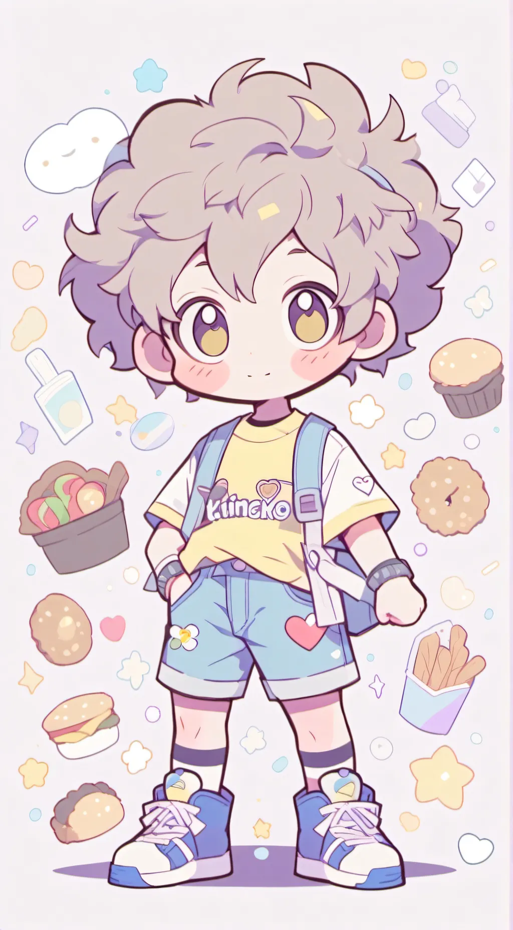 ai character: Cute kid Shed 🤗 background