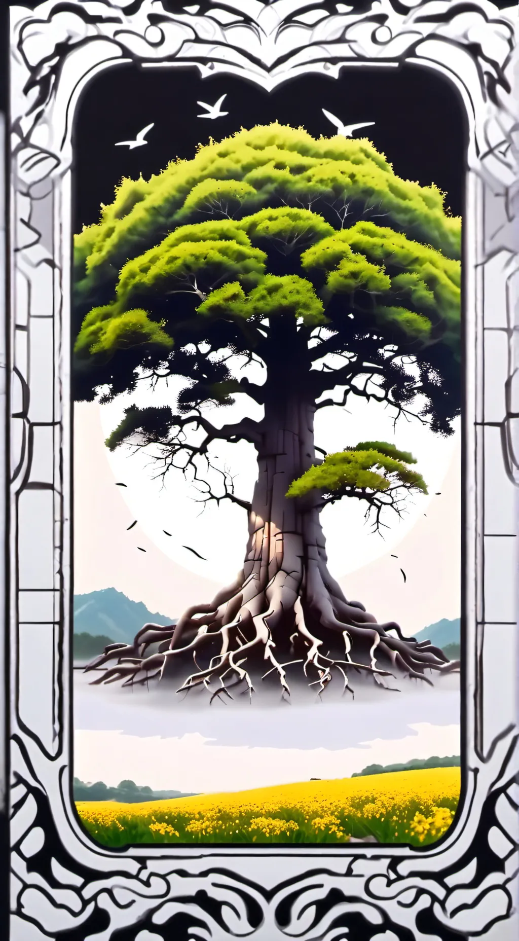 ai character: Pocket dimension. background