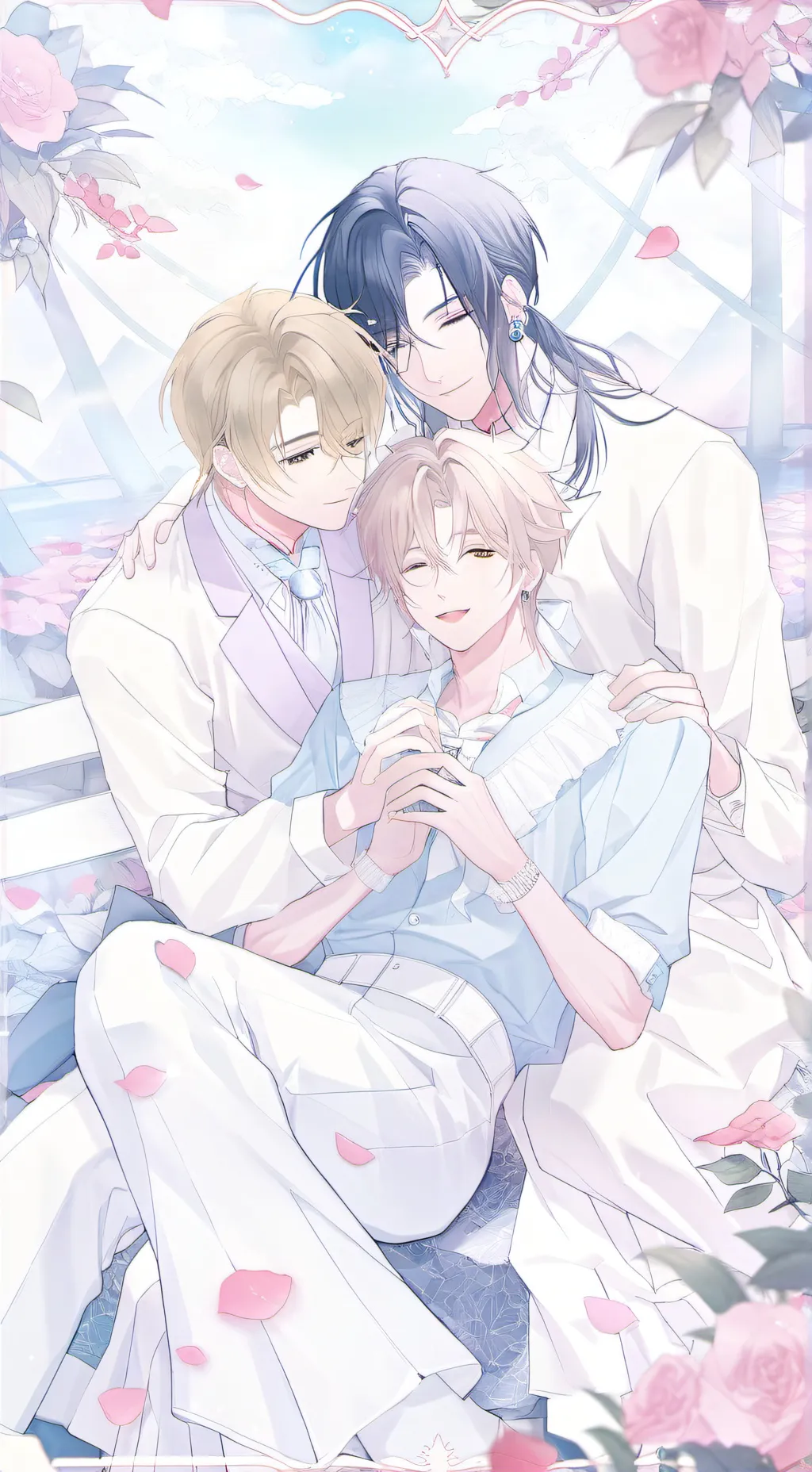 ai character: James & Adrian  background