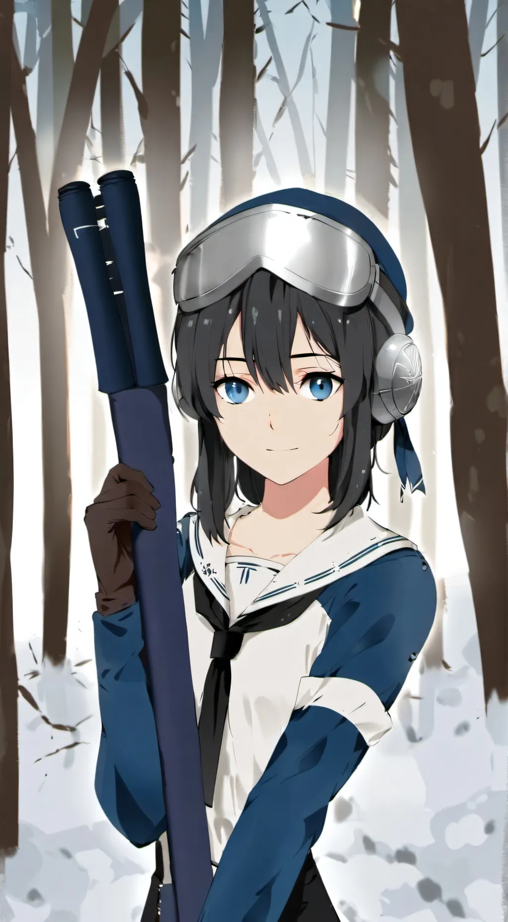 ai character: Ice girl background