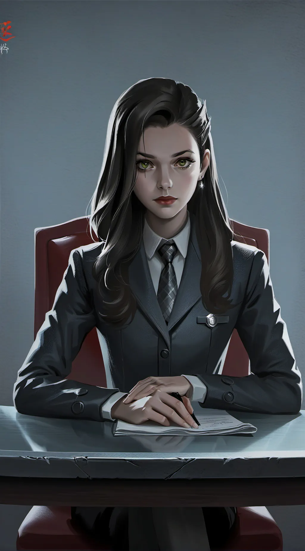 ai character:  detective background