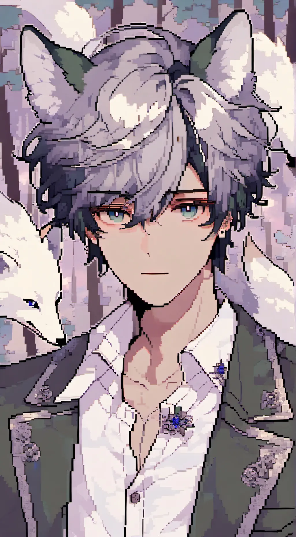 ai character: Forest background