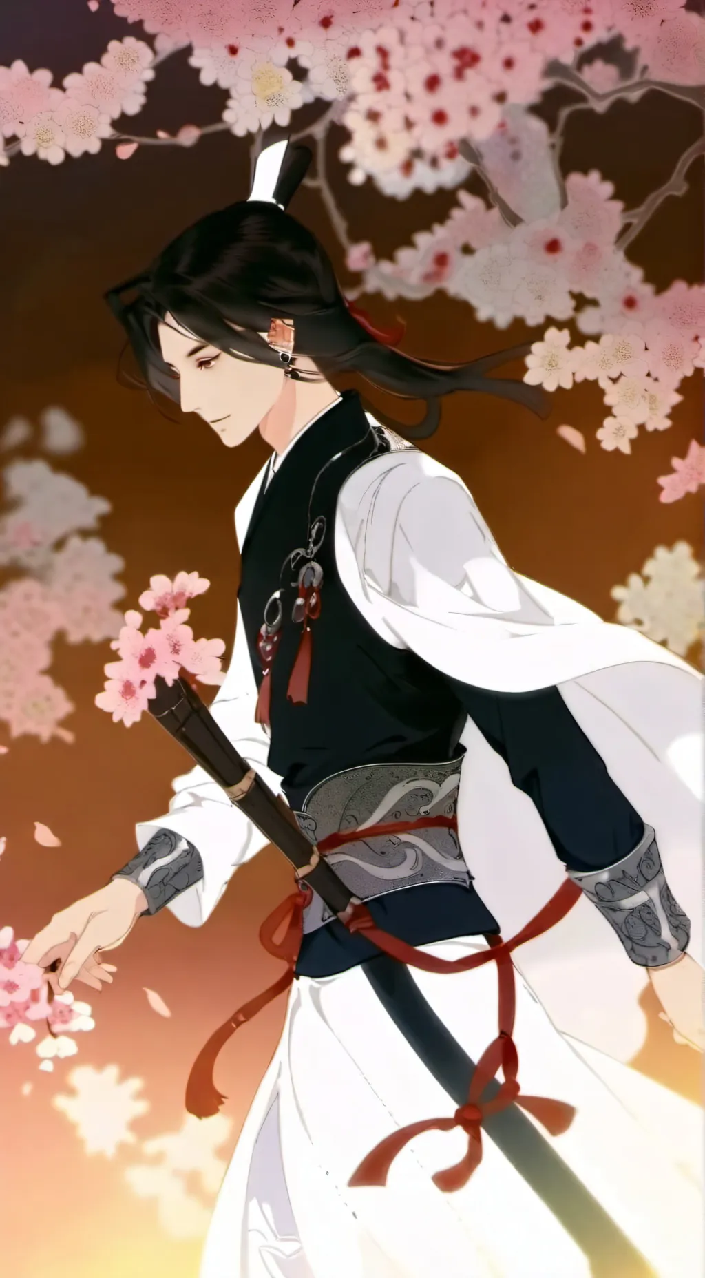 ai character: bacon hair sad background