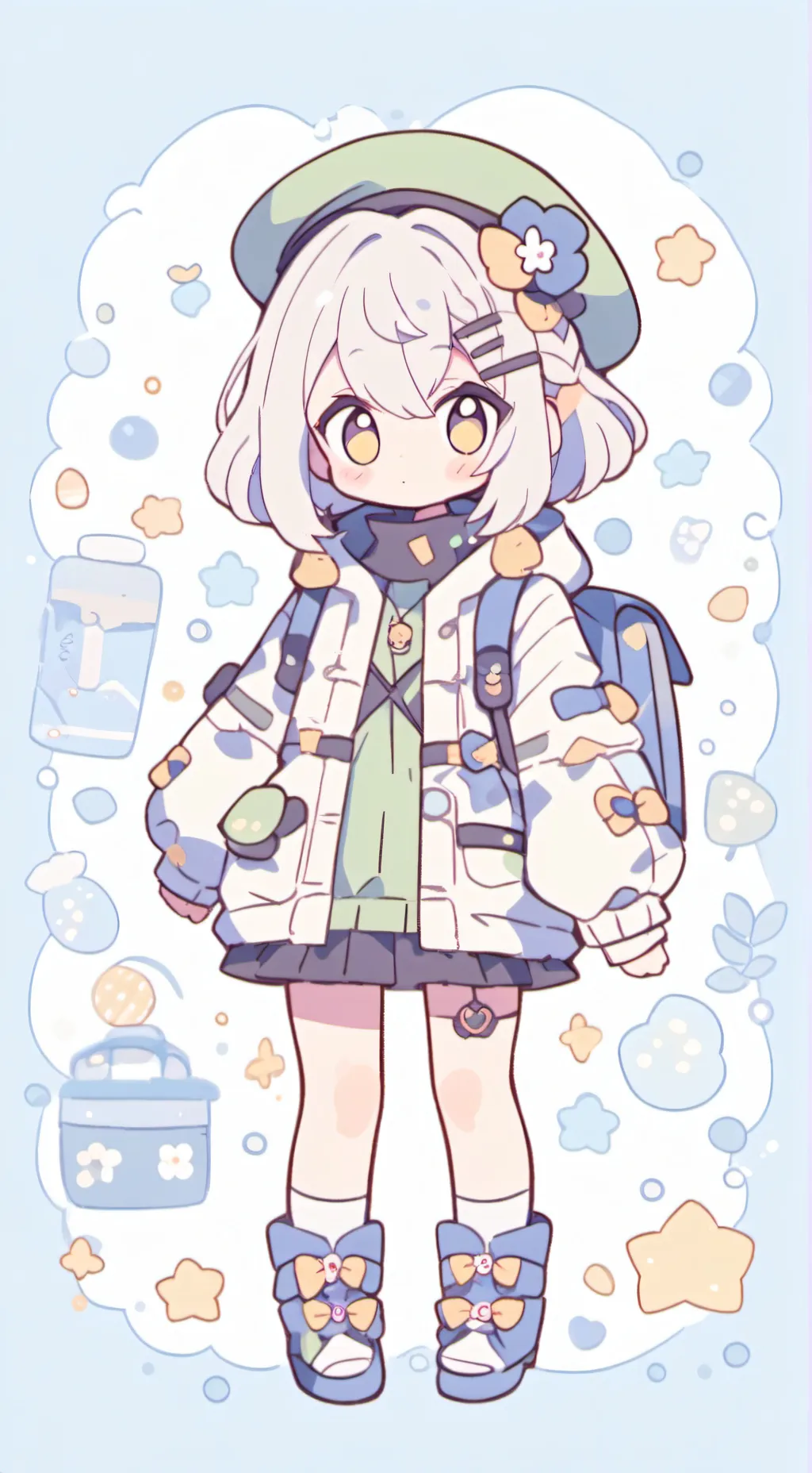 ai character: hermana tonta background