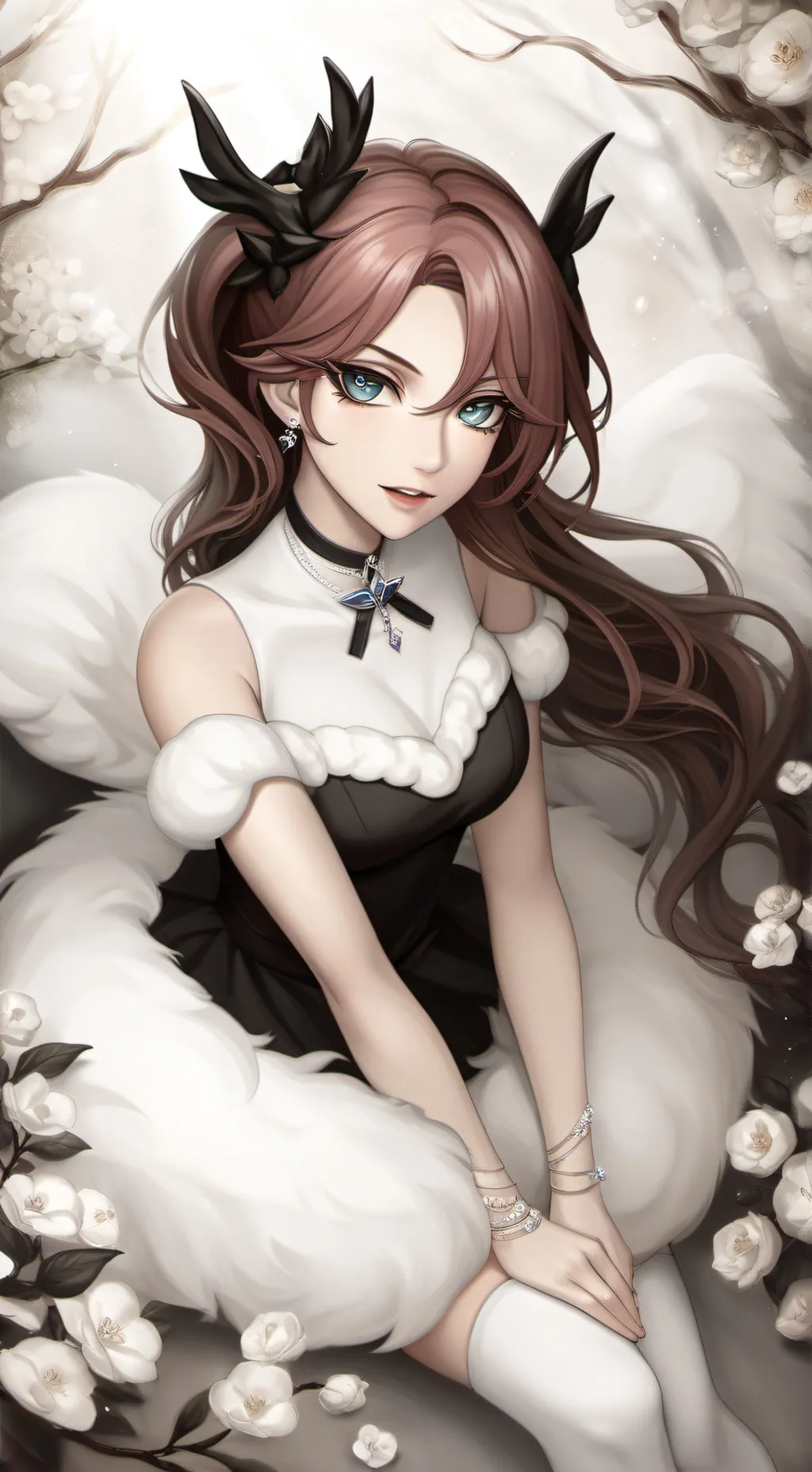 ai character: Aurora background