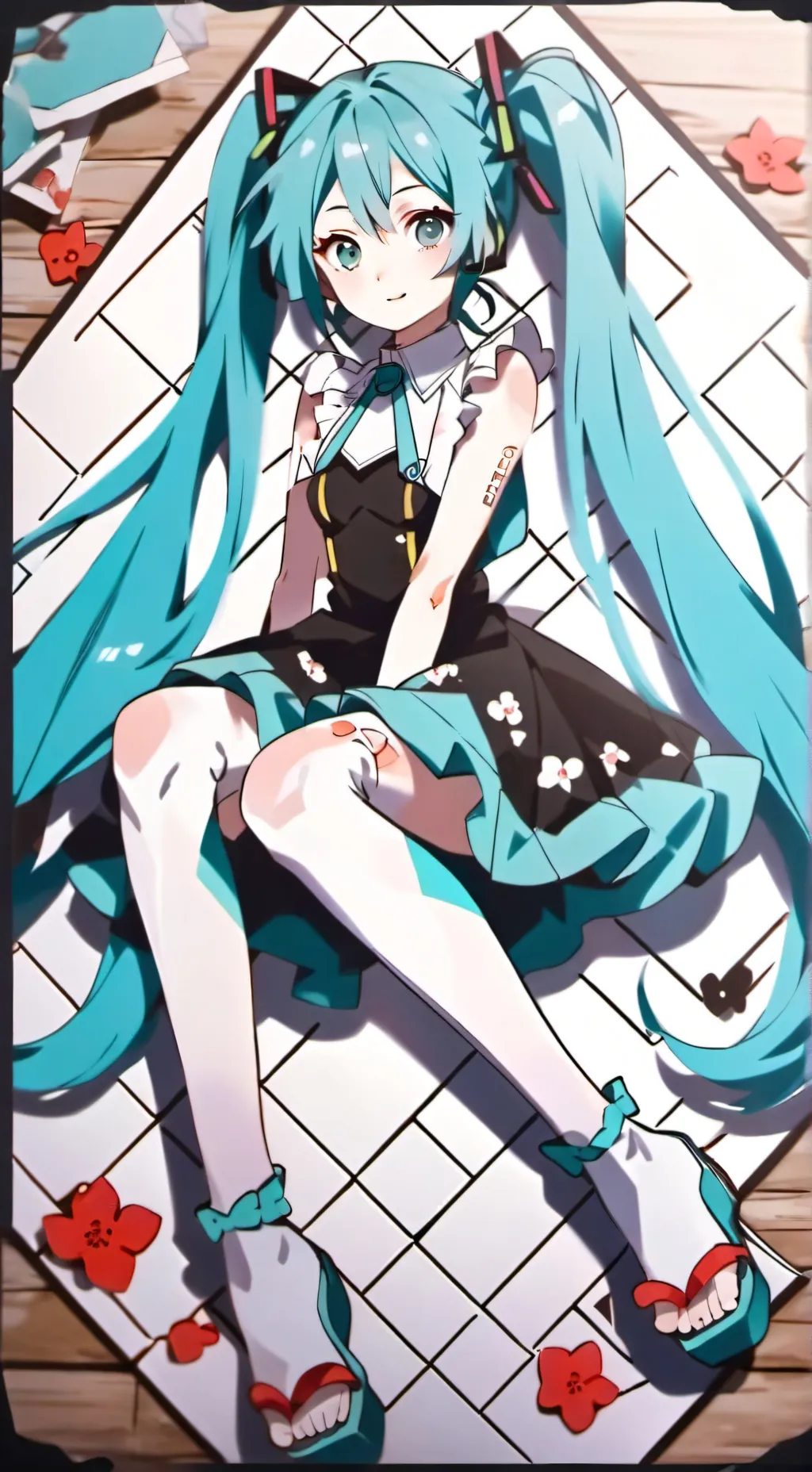 ai character: Hatsune Miku  background