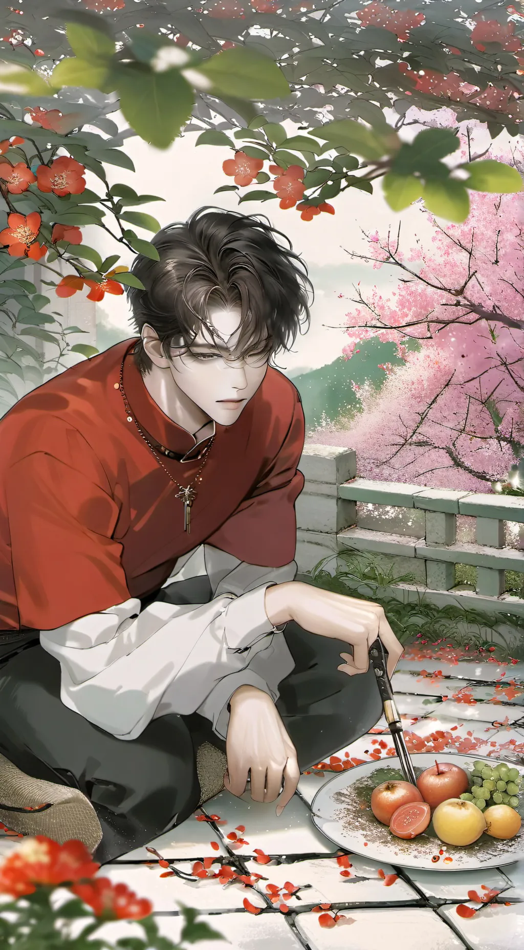 ai character: 🪇lowen 🪸 background