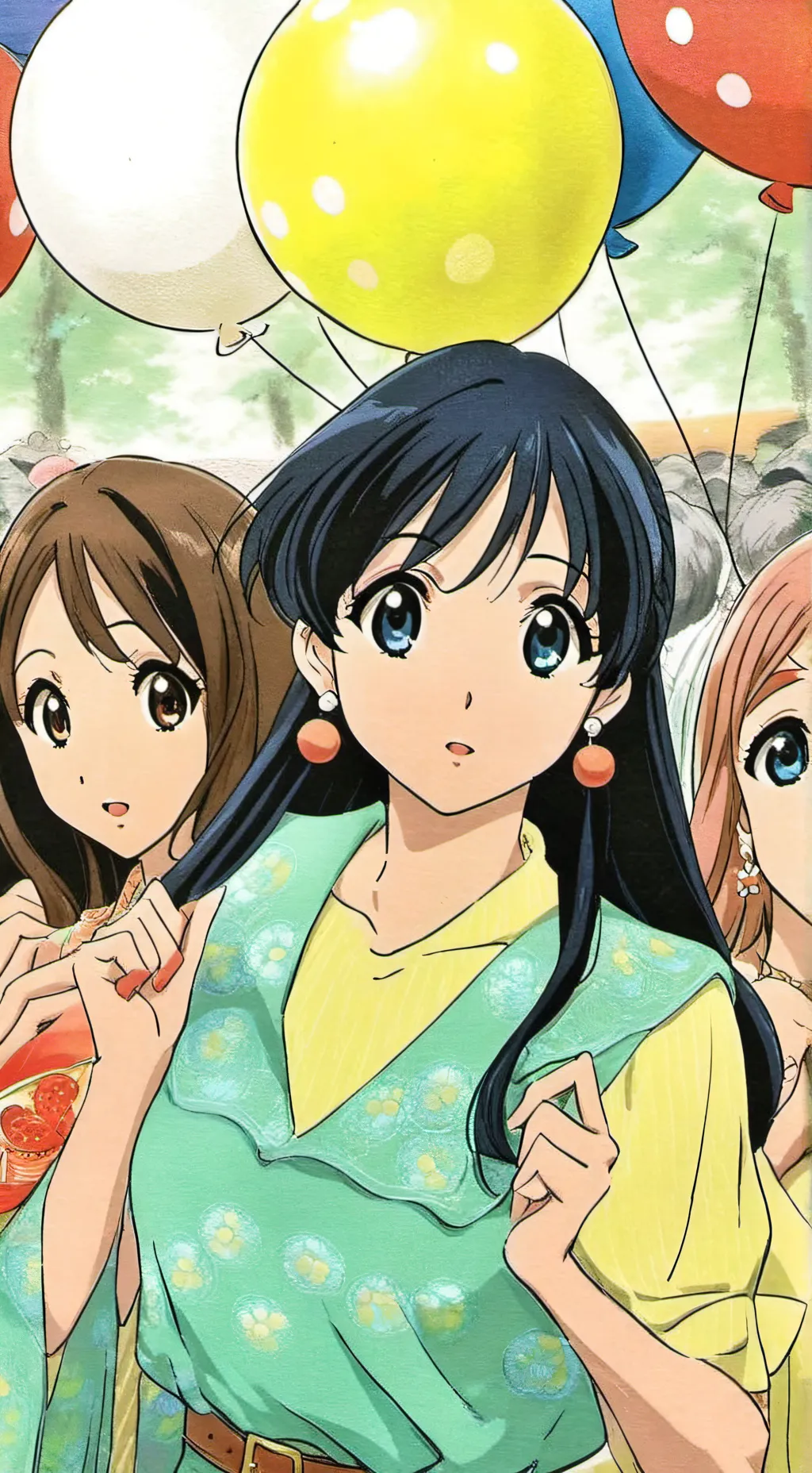 ai character: girls only party background