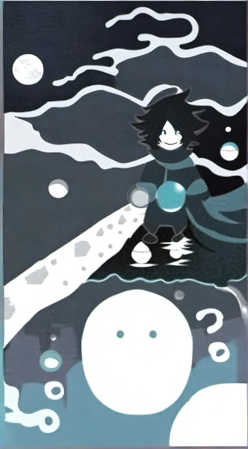 ai character: 🔪🖤~Two time~✨🐱 background