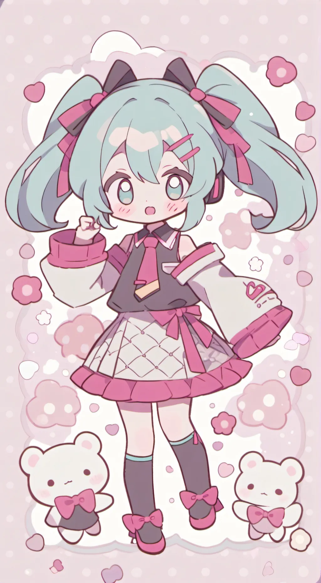 ai character: hatsune miku background