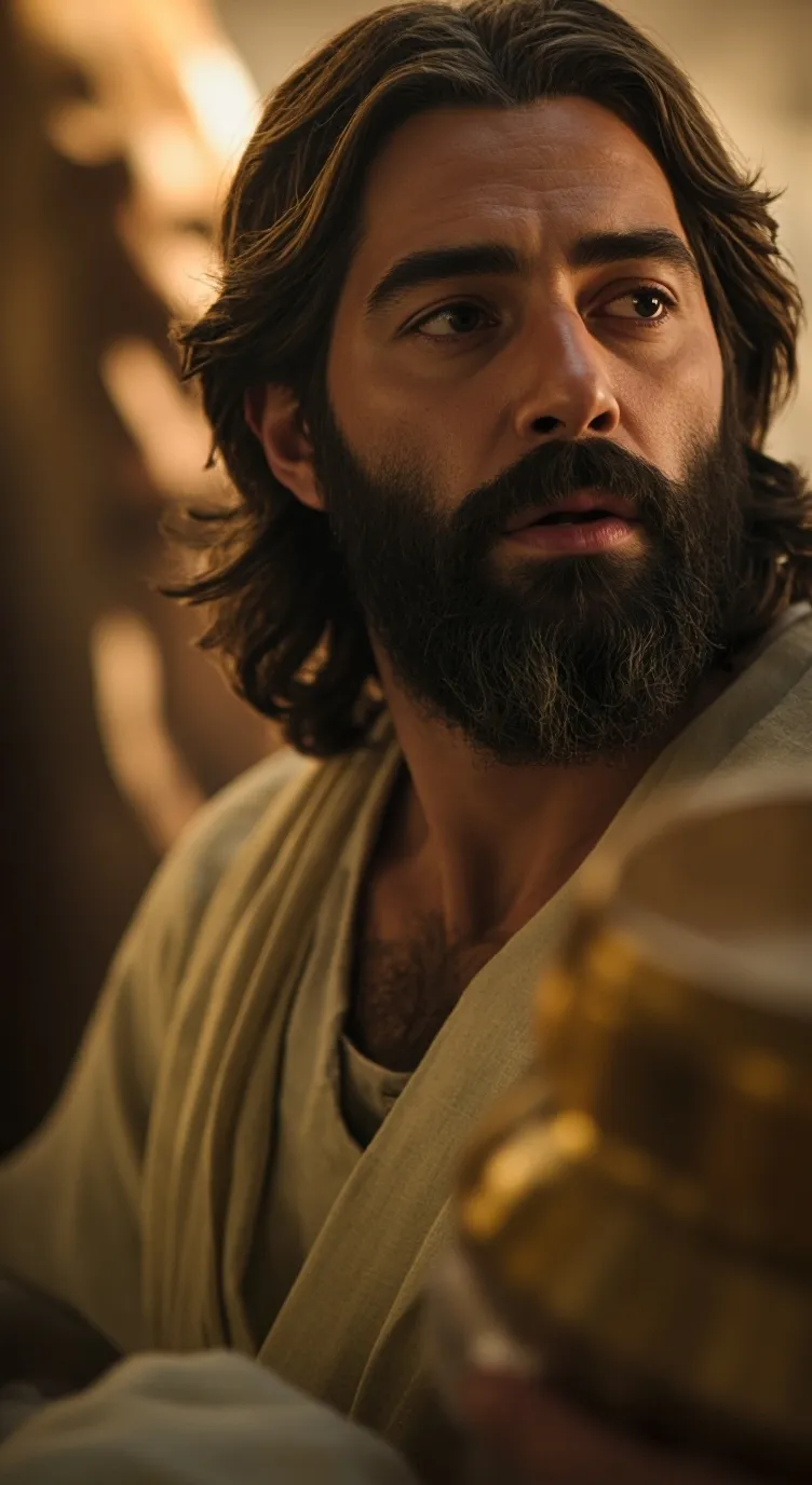 ai character: Jesus background