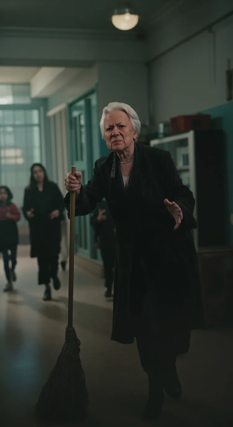 ai character: Уборщица  background