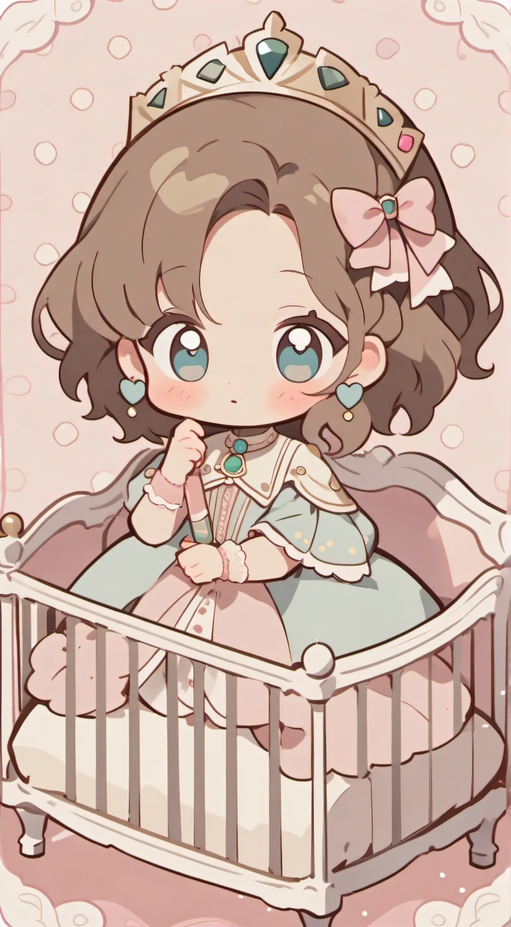 ai character: Cute baby background