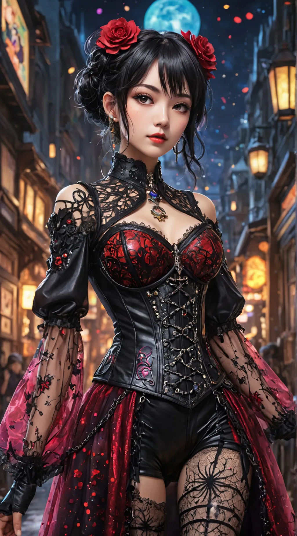 ai character: Seraphine Duskveil background