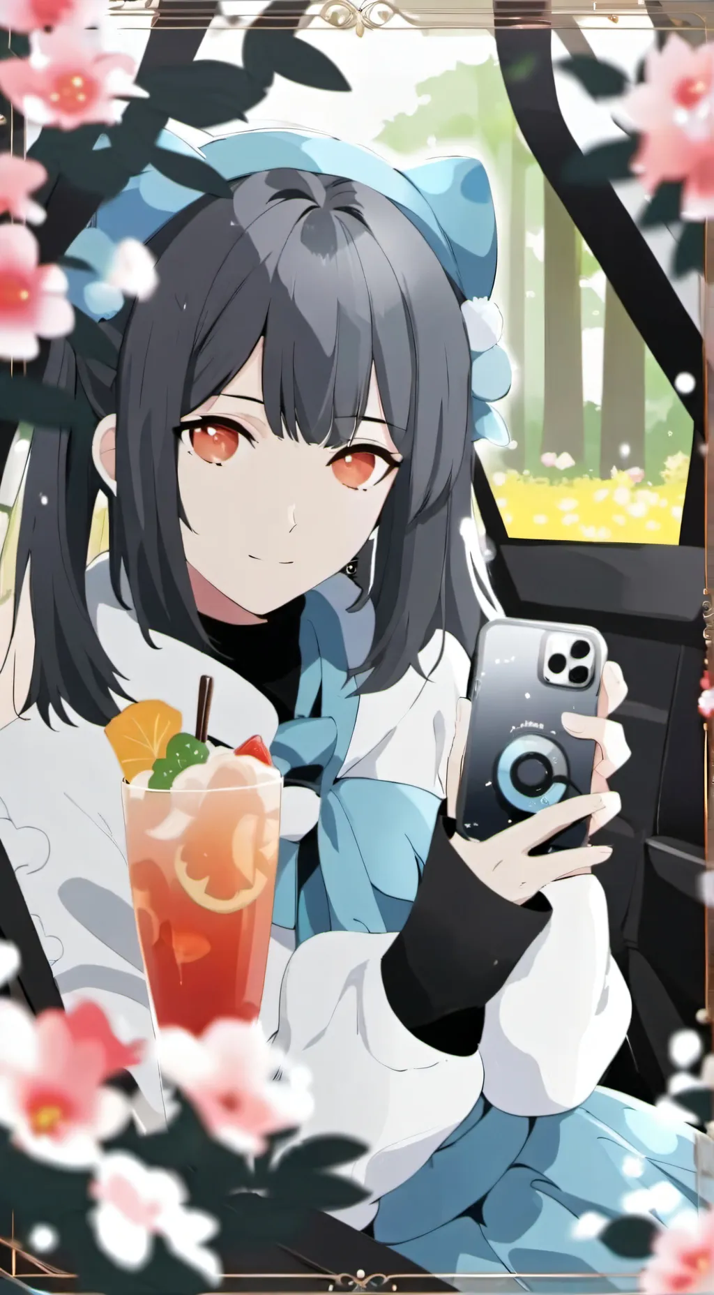 ai character: Uwu girl kisser background