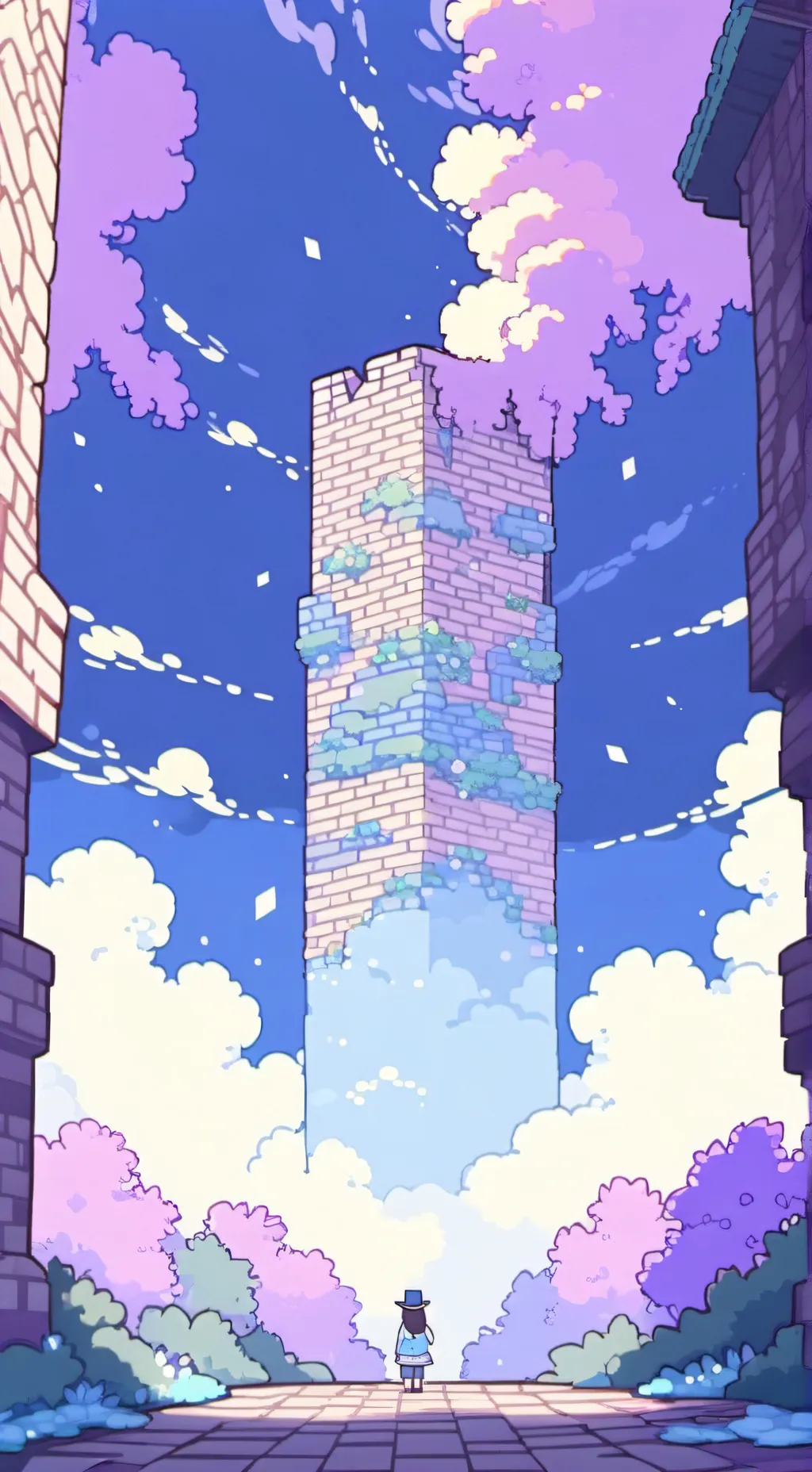 ai character: brick eating boys background