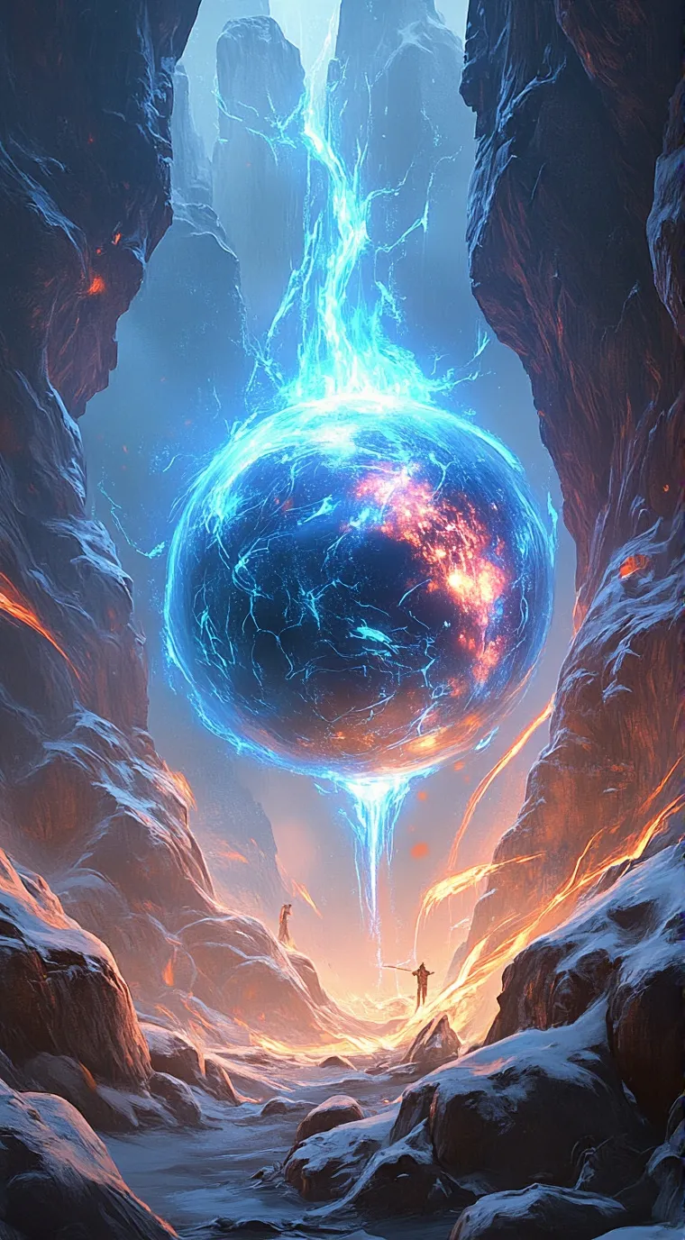 ai character: Леденая  background