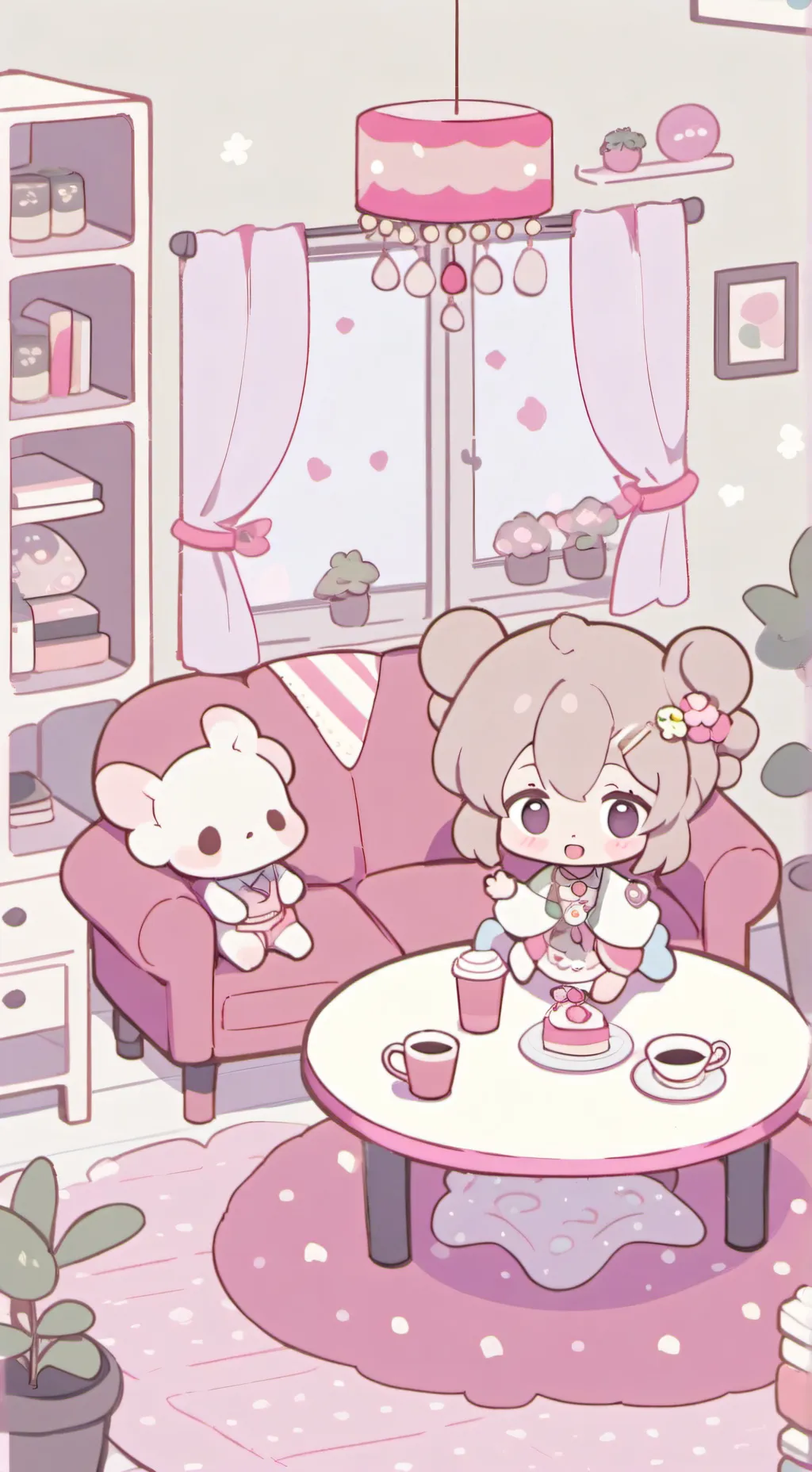 ai character: Baby house background