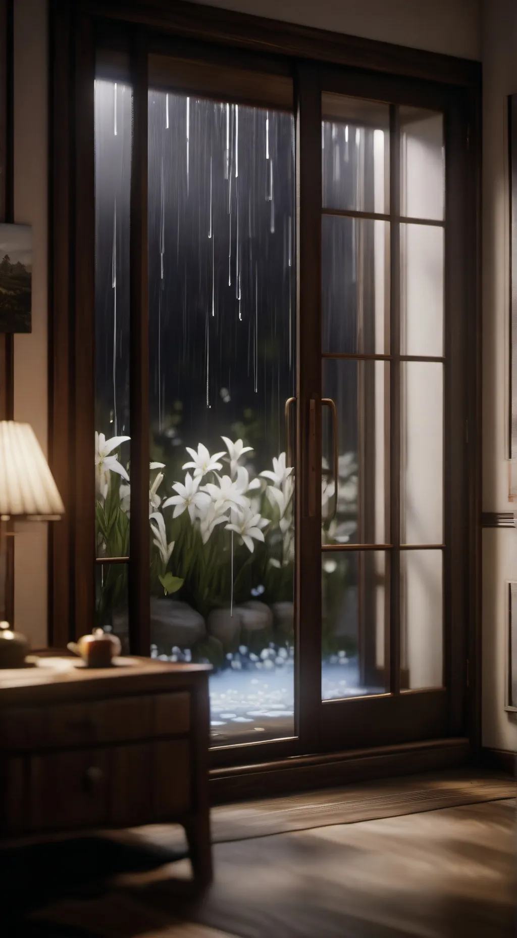 ai character: sprunki rainy day background