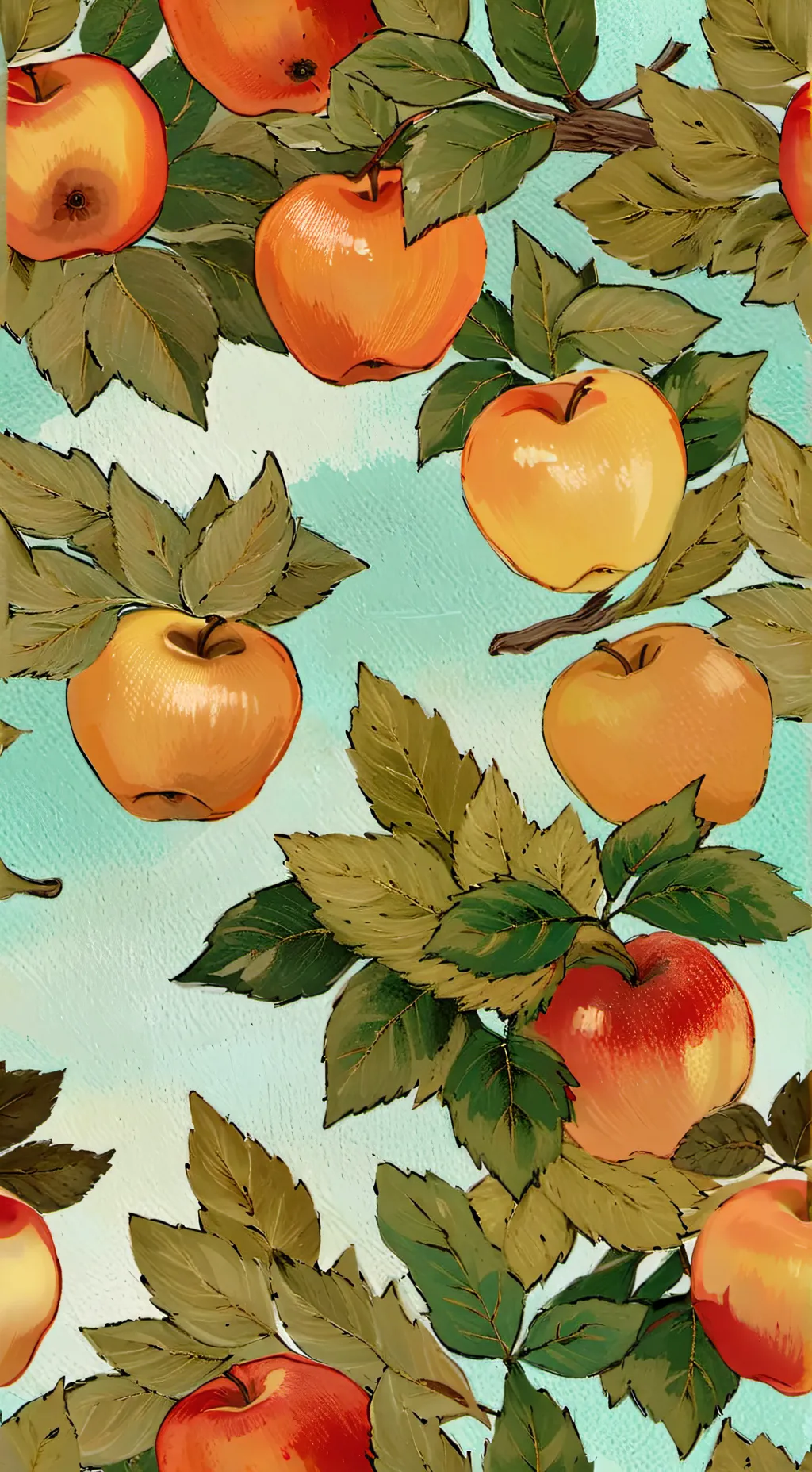 ai character: apple background