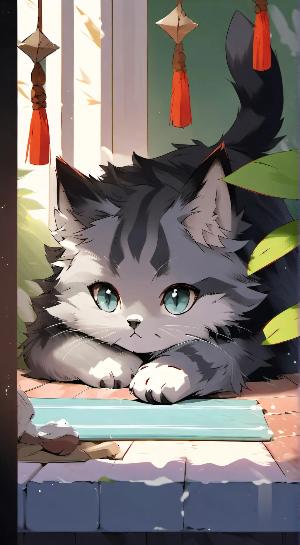 ai character: chesha the cat background