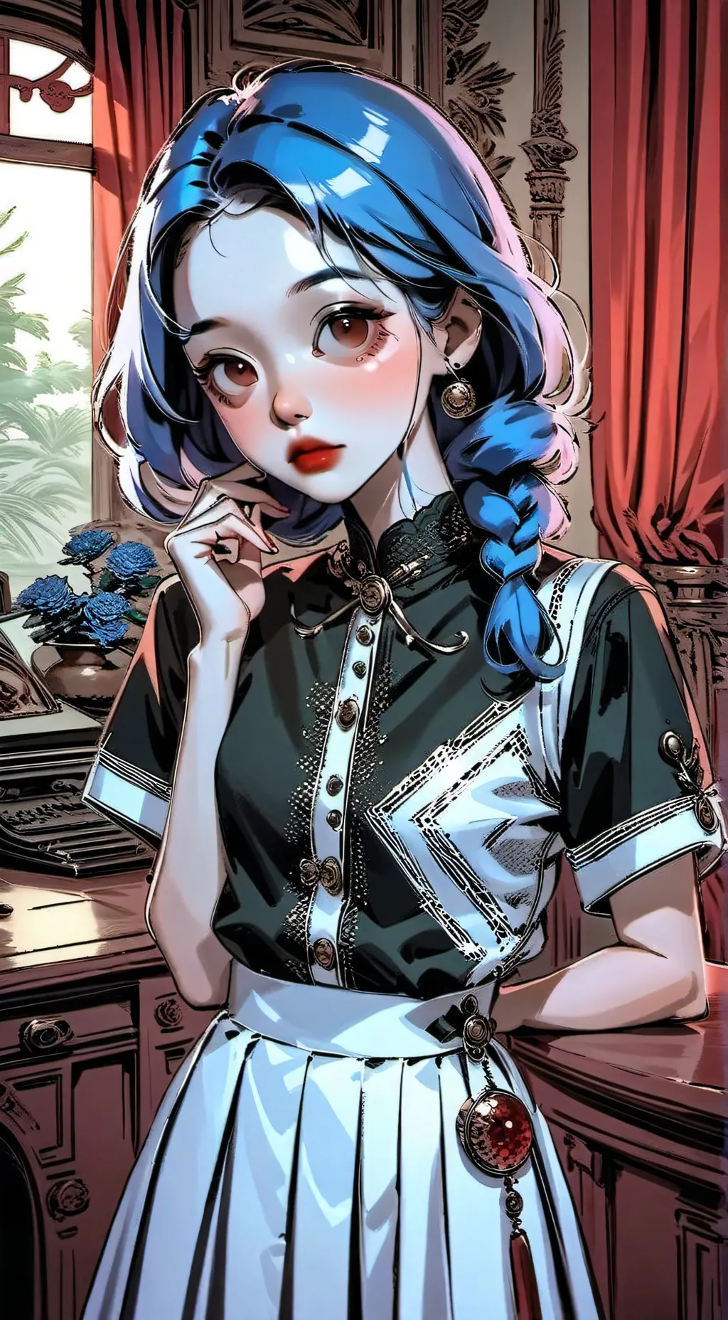 ai character: fpe pick me gorl  background