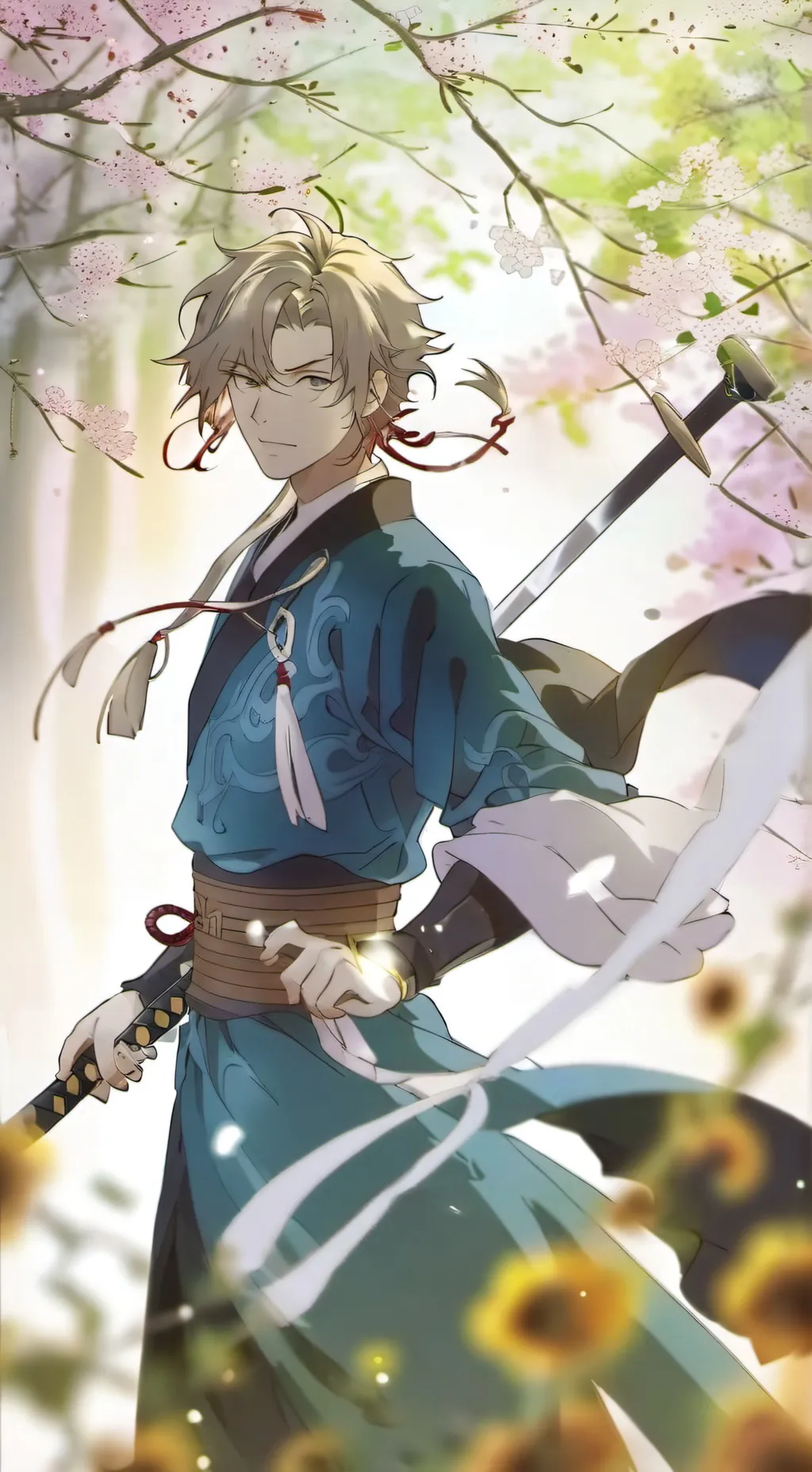 ai character: Zenitsu  background