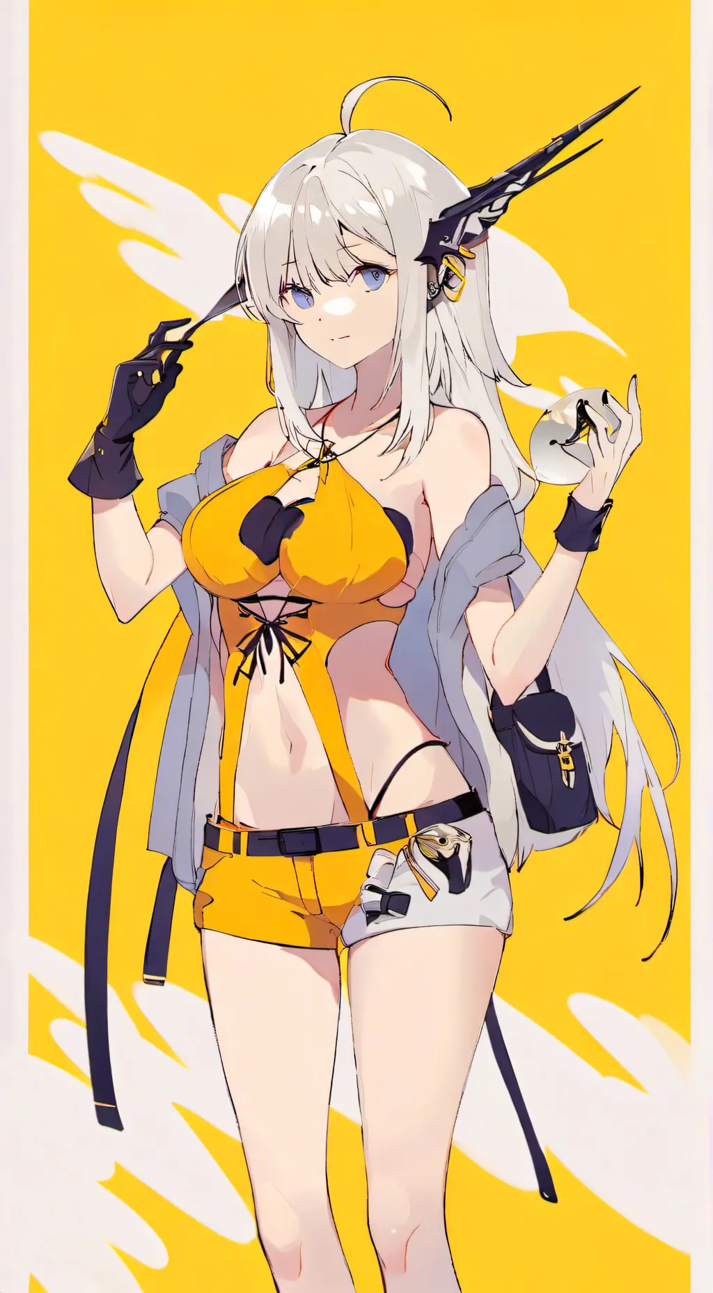 ai character: MHA beach background