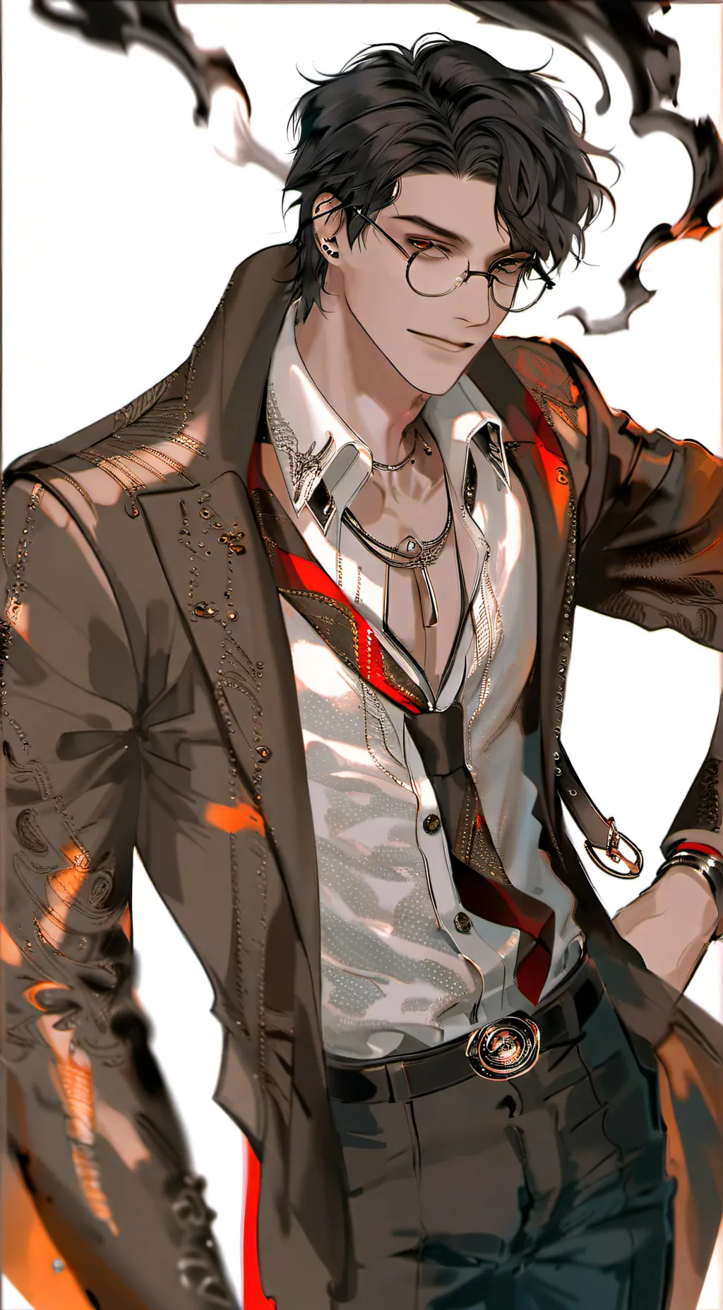 ai character: Nick William  background