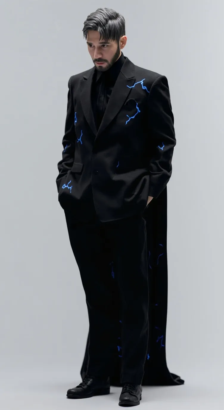 ai character: Jacob haylo  background