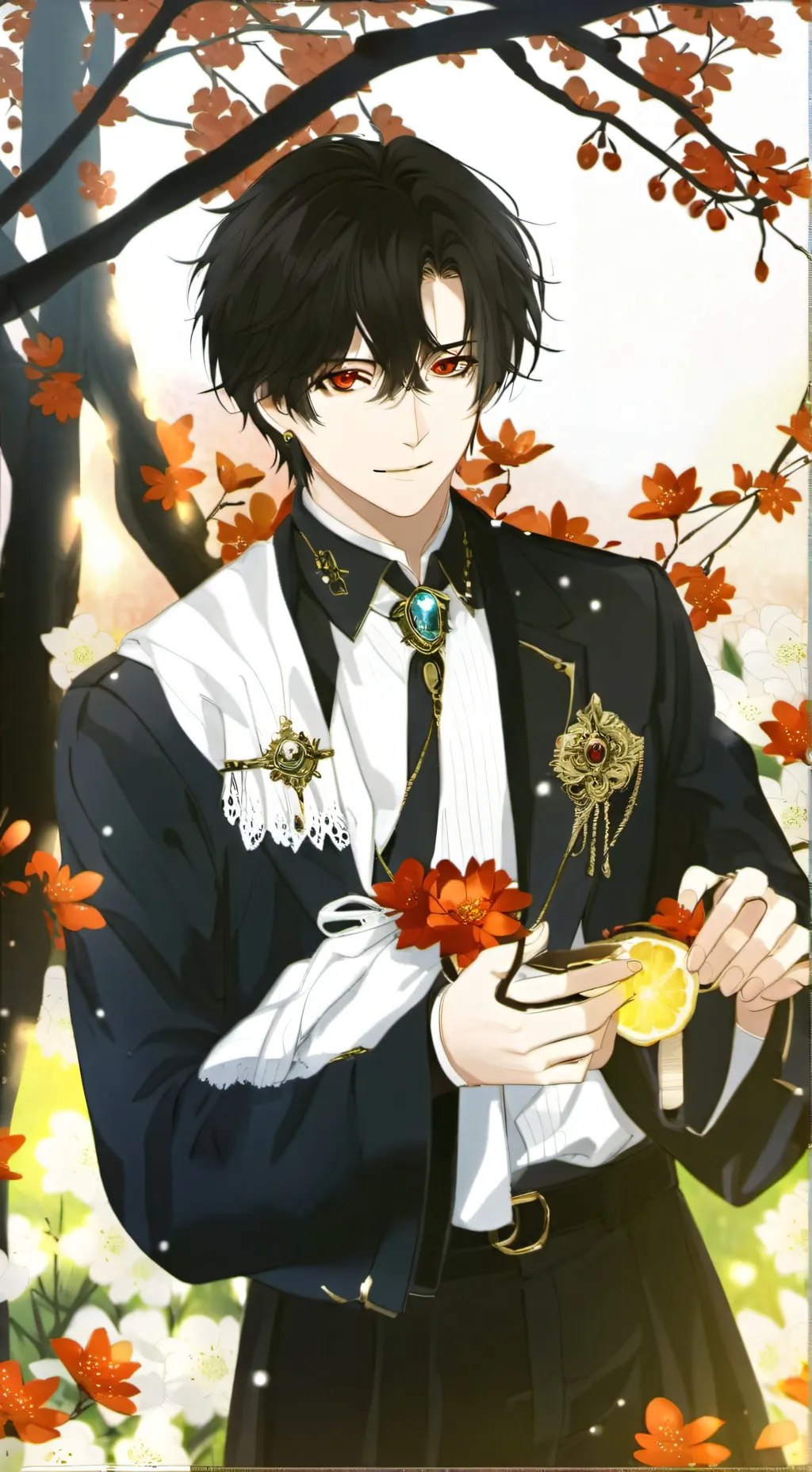 ai character: ᙭ᗩᐯIᗴᖇ background