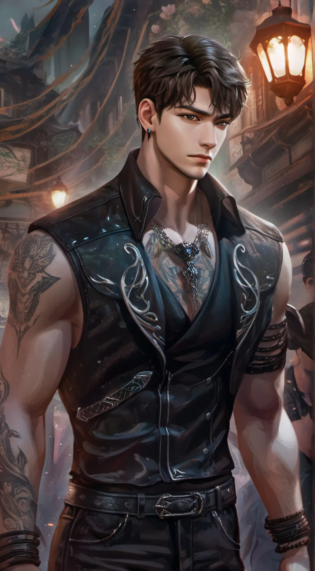 ai character: Vexen Shadow background