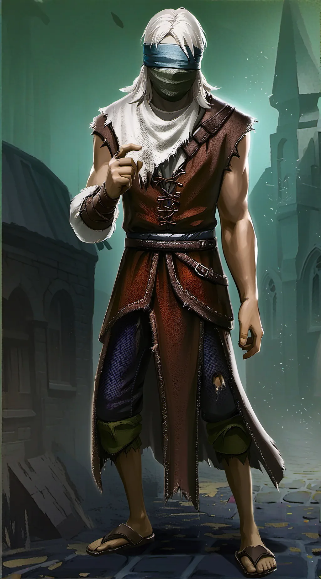 ai character: Masked background