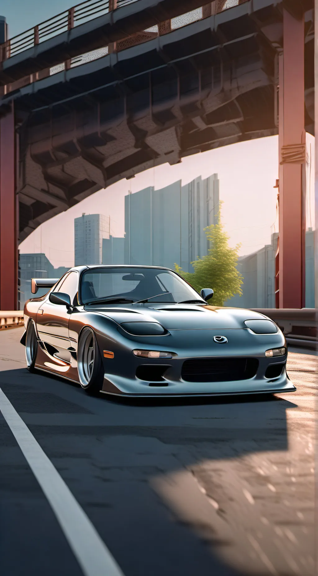 ai character: Mazda RX-7  background