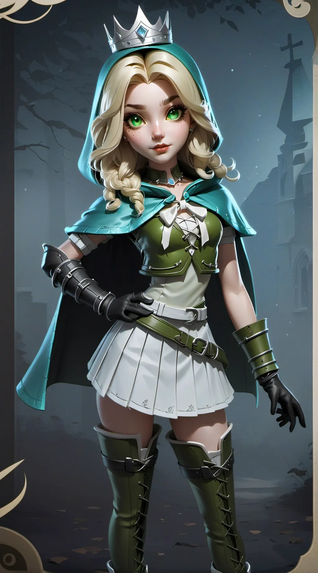 ai character: Queen Eve Alpha background