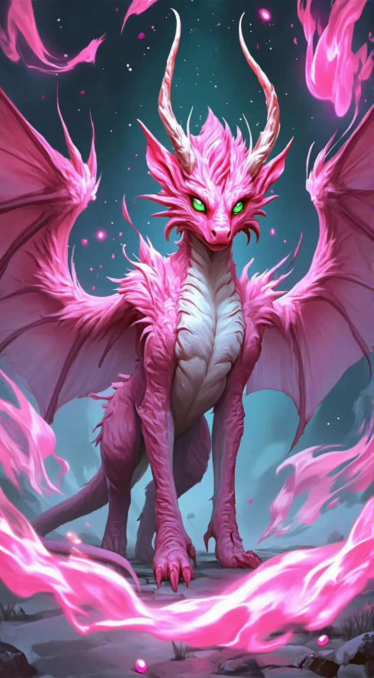 ai character: Love dragon ￼ background