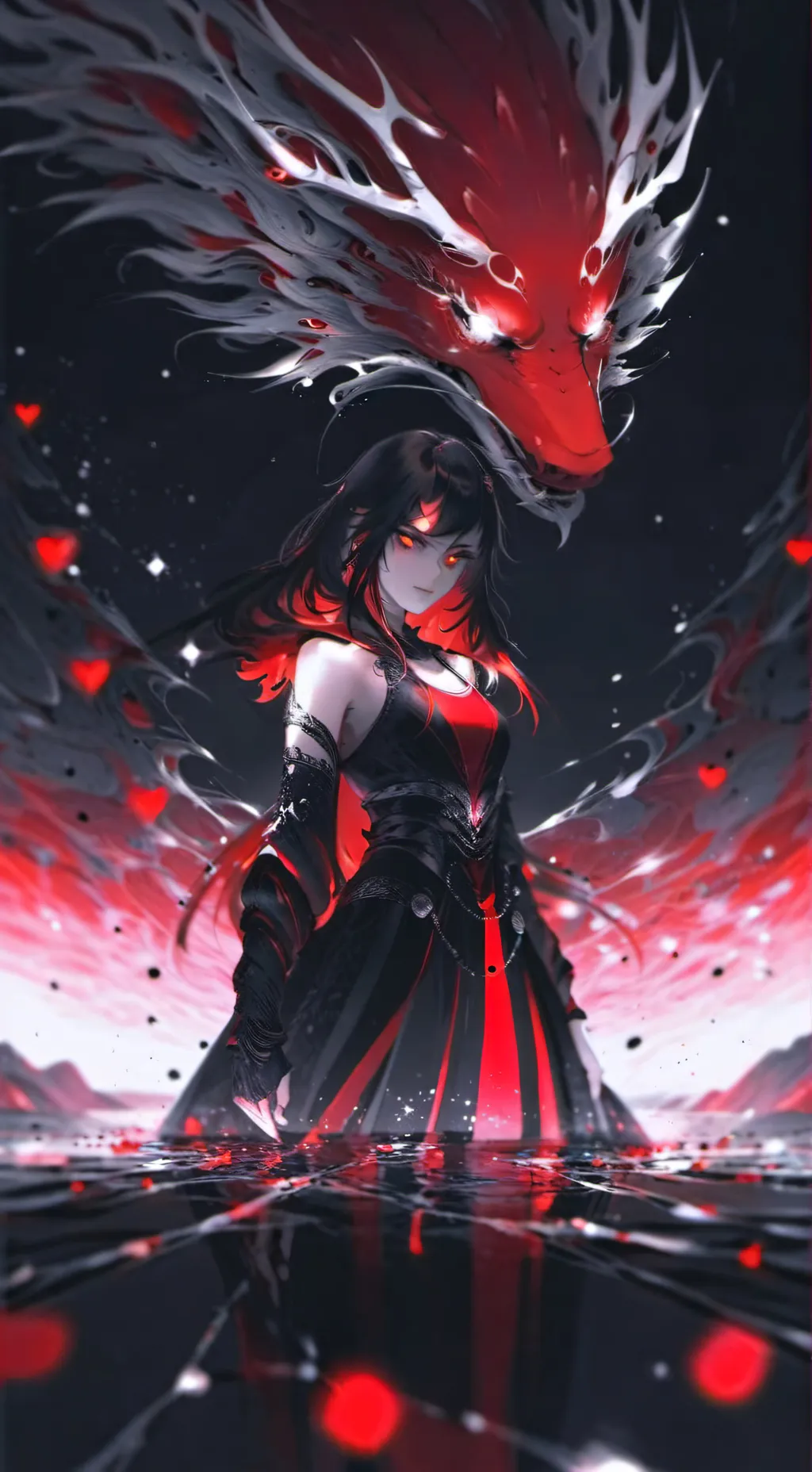 ai character: cristal Reyna  background