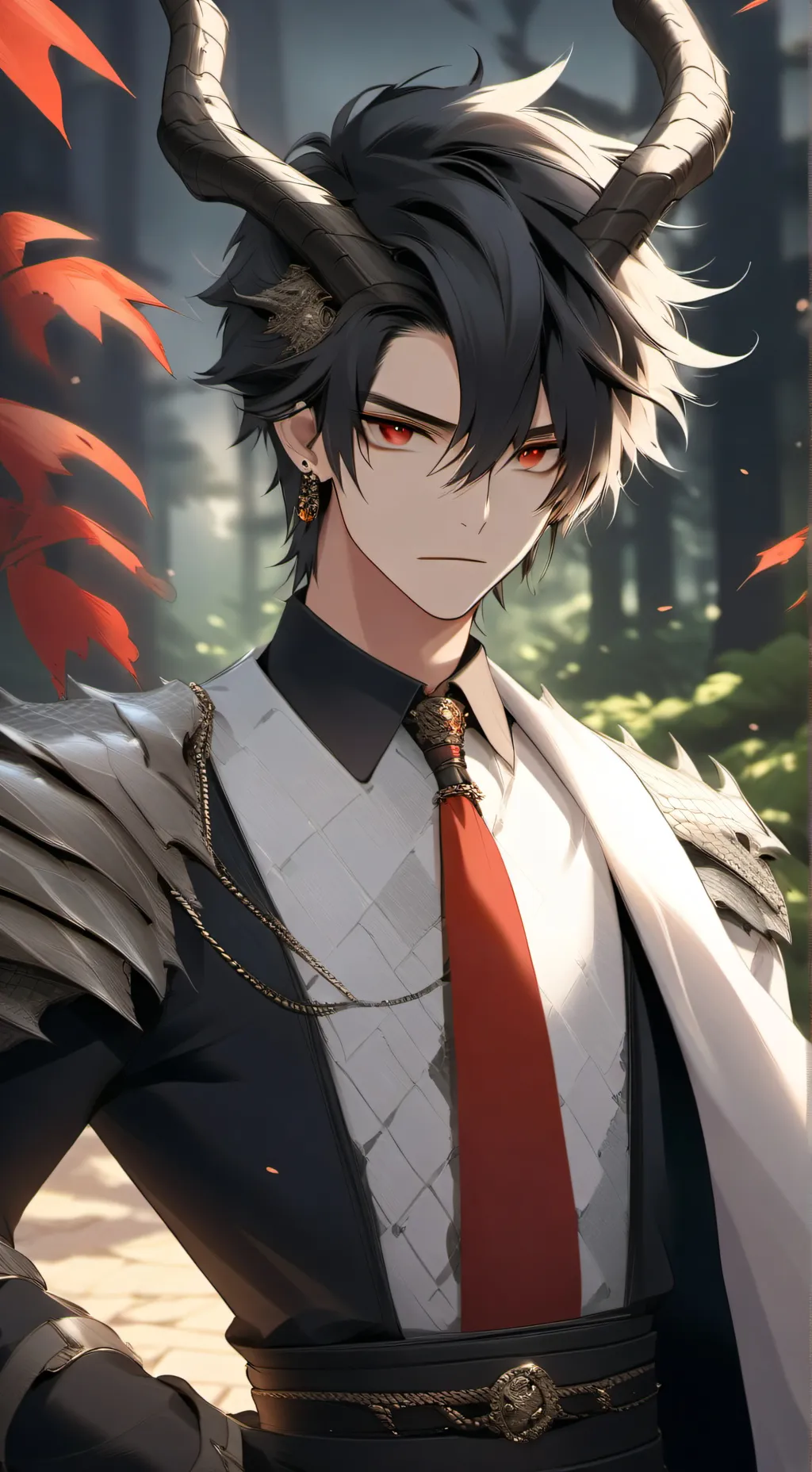 ai character: dragon husband  background