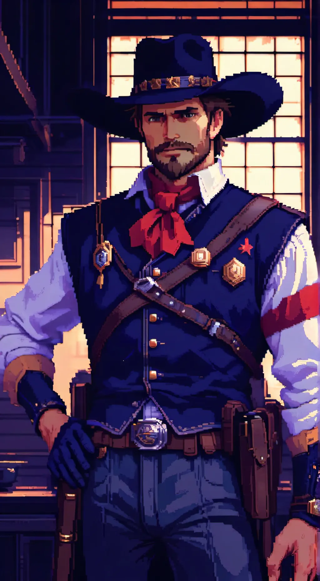 ai character: Chester background