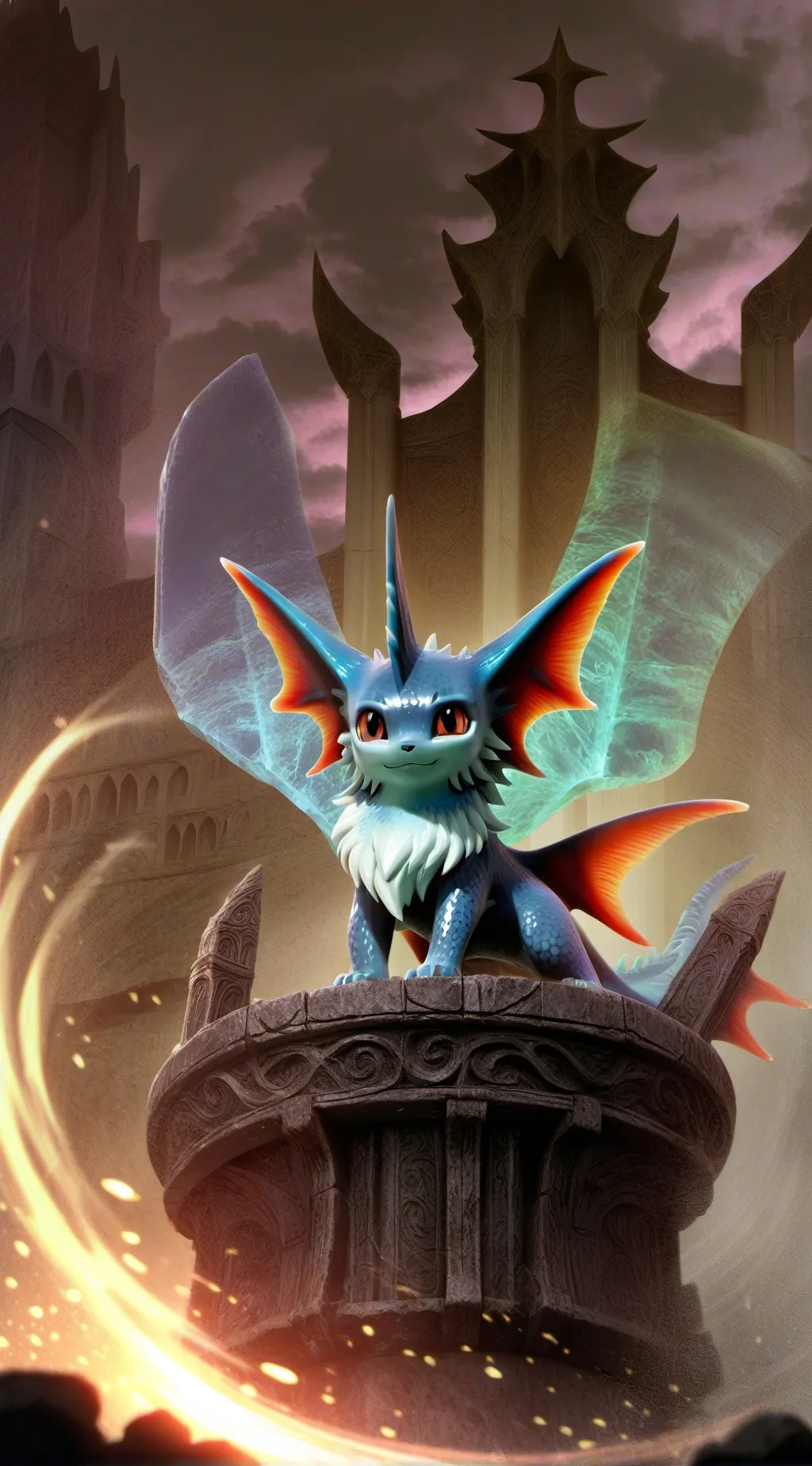 ai character: Lucario vs tu background