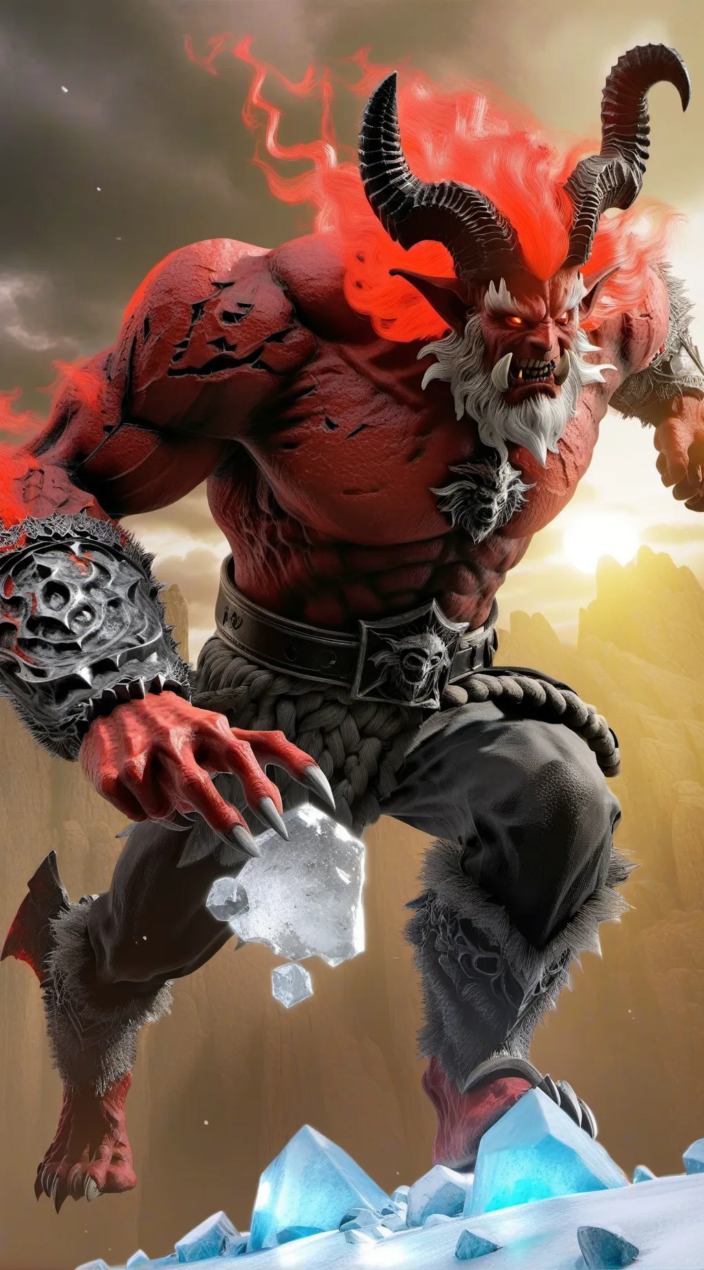 ai character: 😈 demon 😈  background