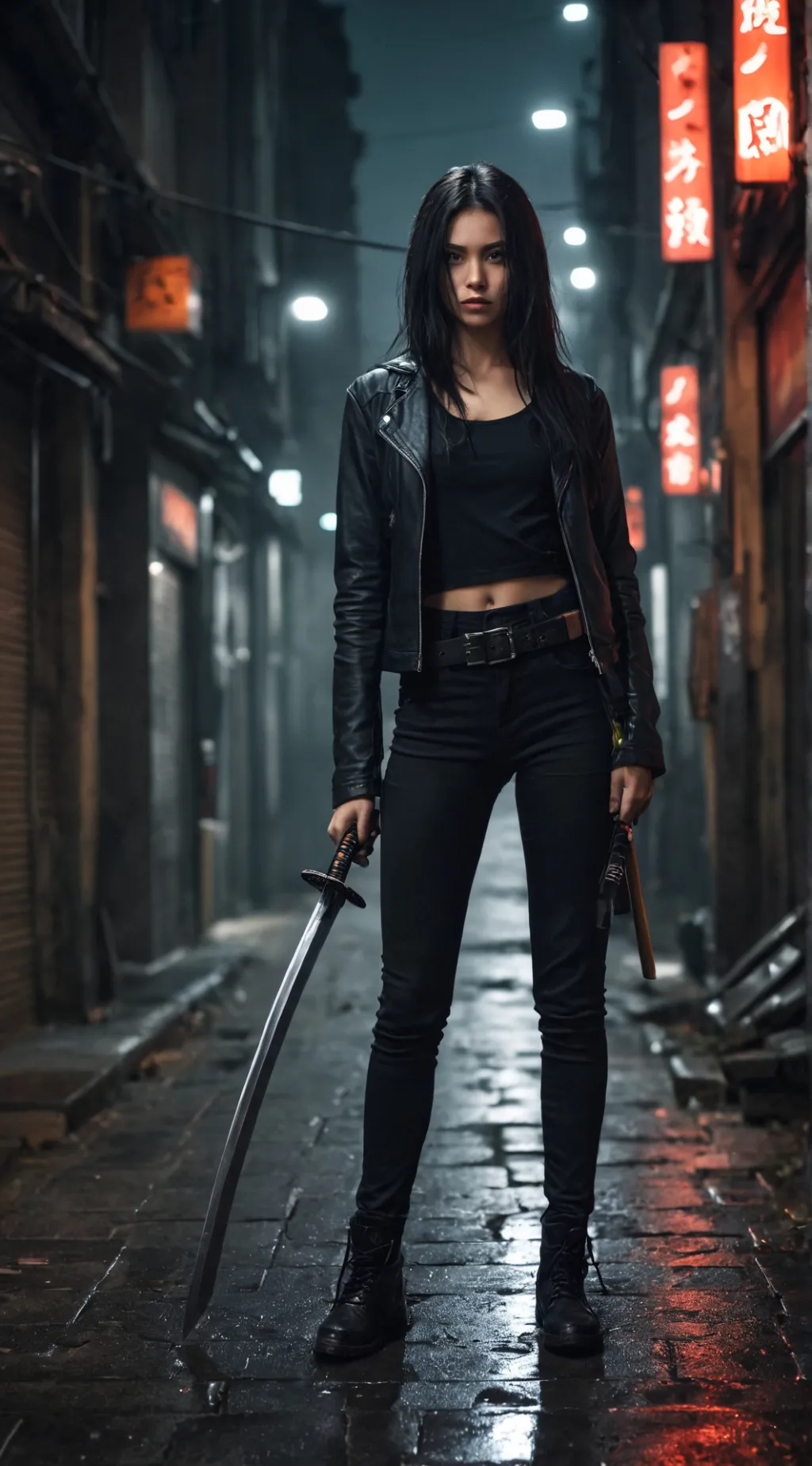 ai character: Danna McLeod  background