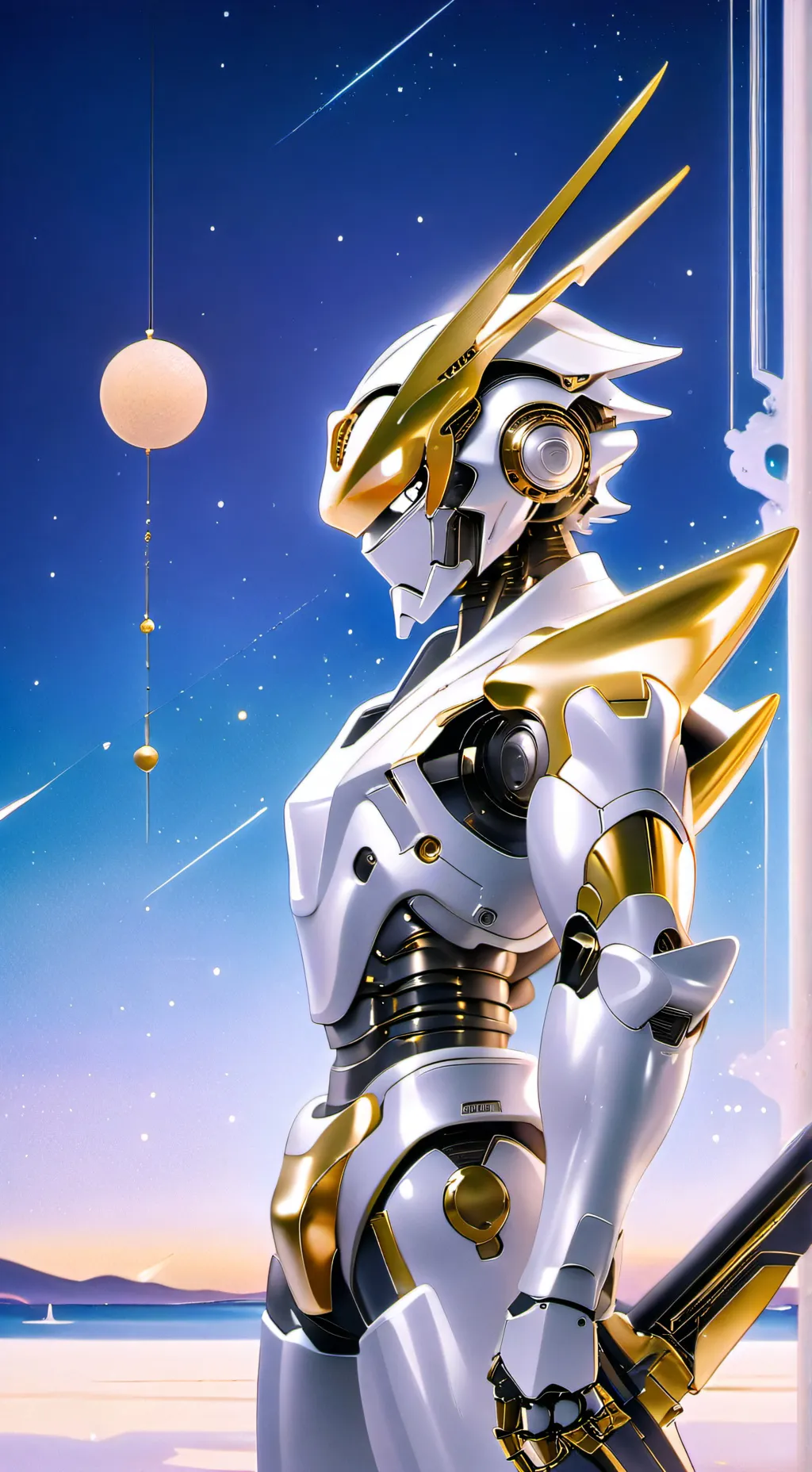 ai character: el robot lux background