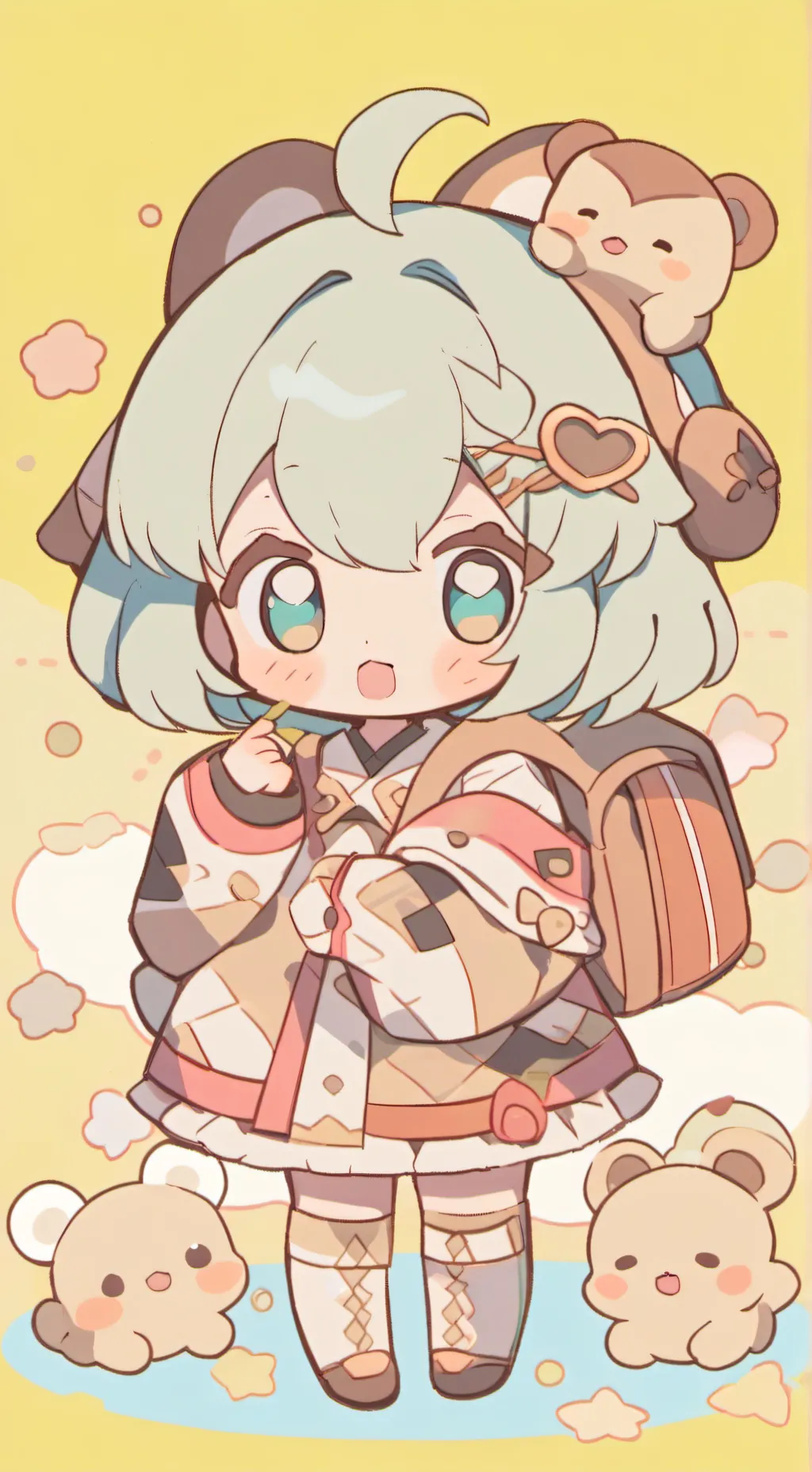 ai character: HungryBaby background