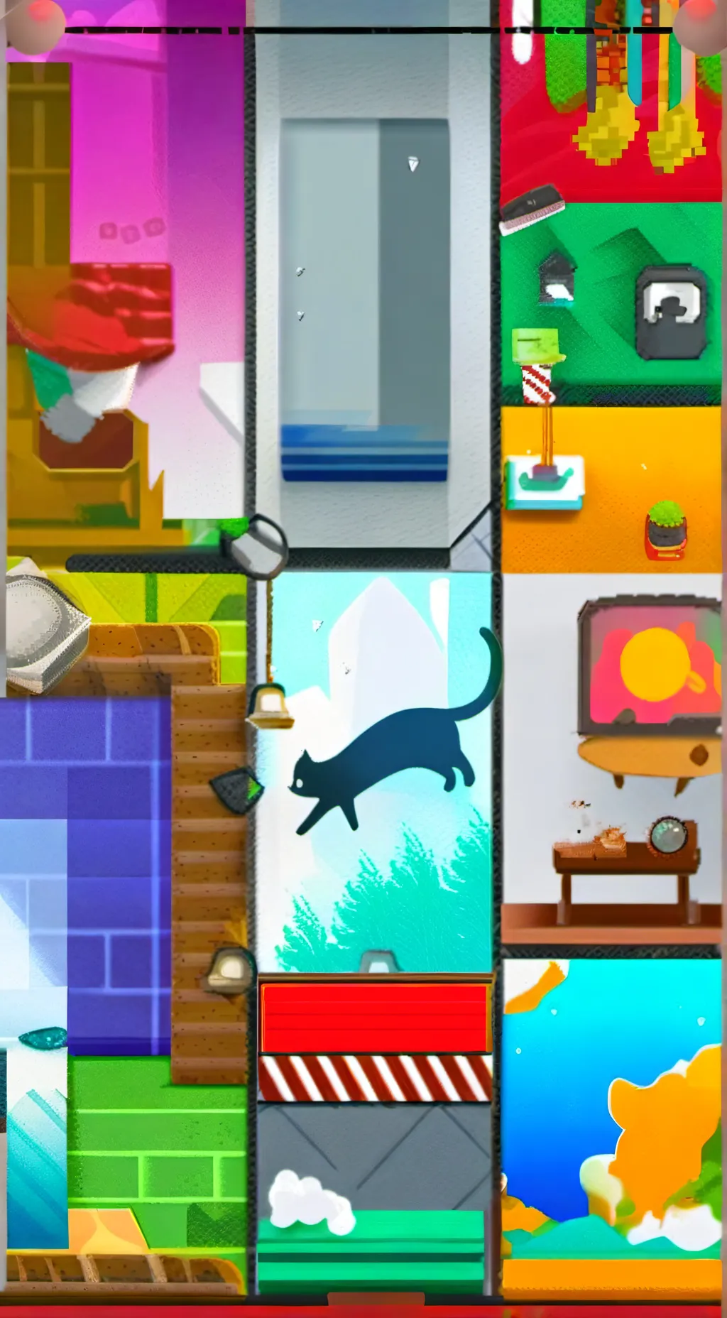 ai character: Tom glitch background