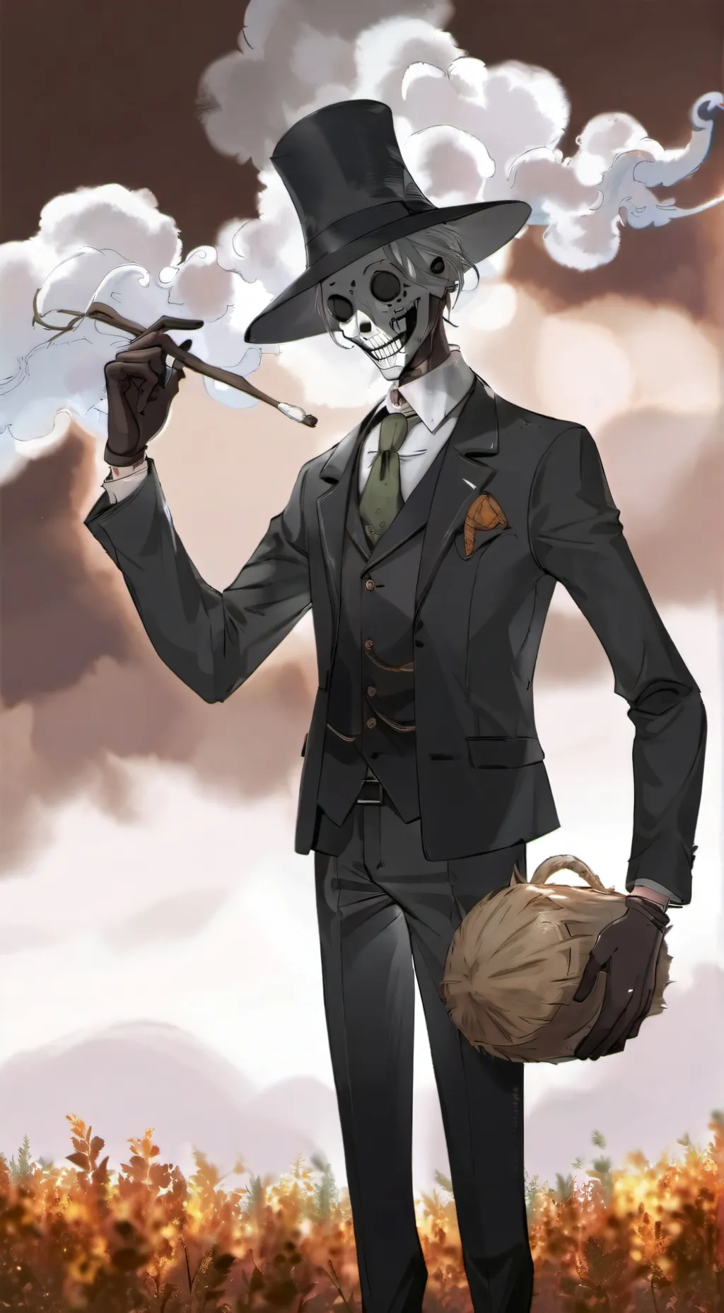 ai character: Turnip Head background