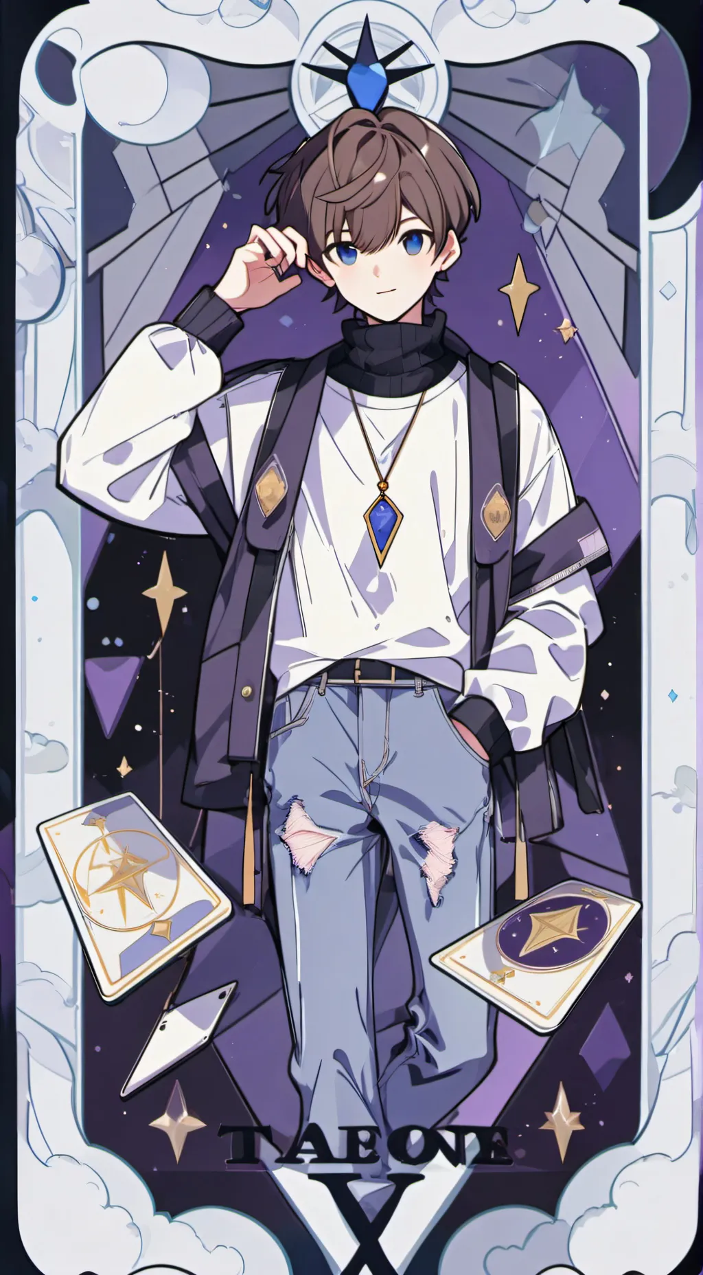 ai character: ash background