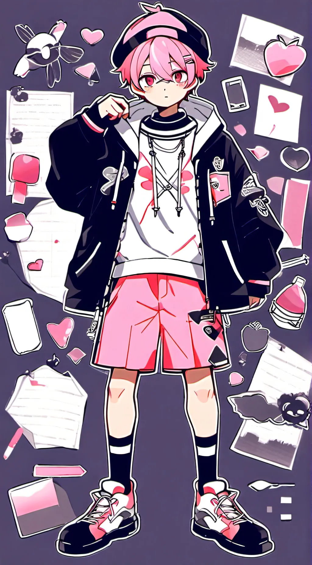 ai character: Felix Femboy background