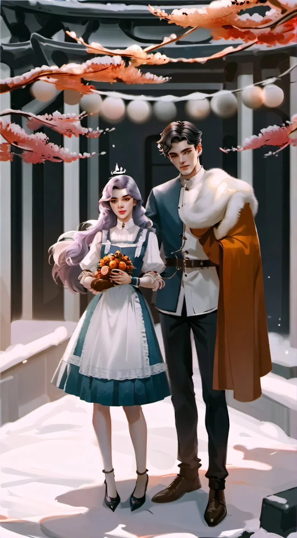 ai character: Layla and Liam  background